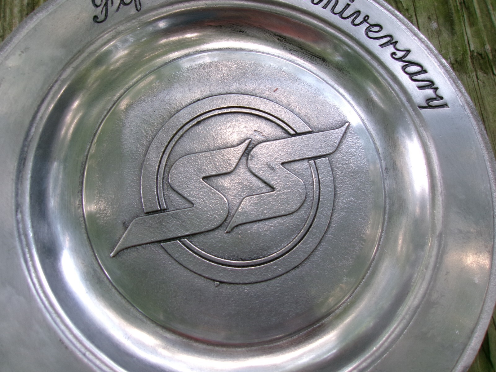 1973 WILTON 11&Prime;wide Pewter SOUTHERN STATES Fiftieth Anniversary Plate