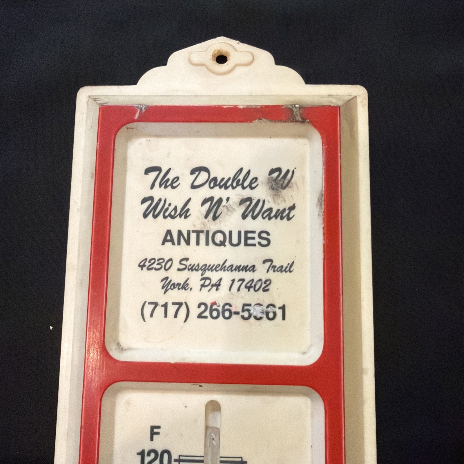 Vintage Advertising Thermometer, York PA. Good Condition As Pictured Very RARE