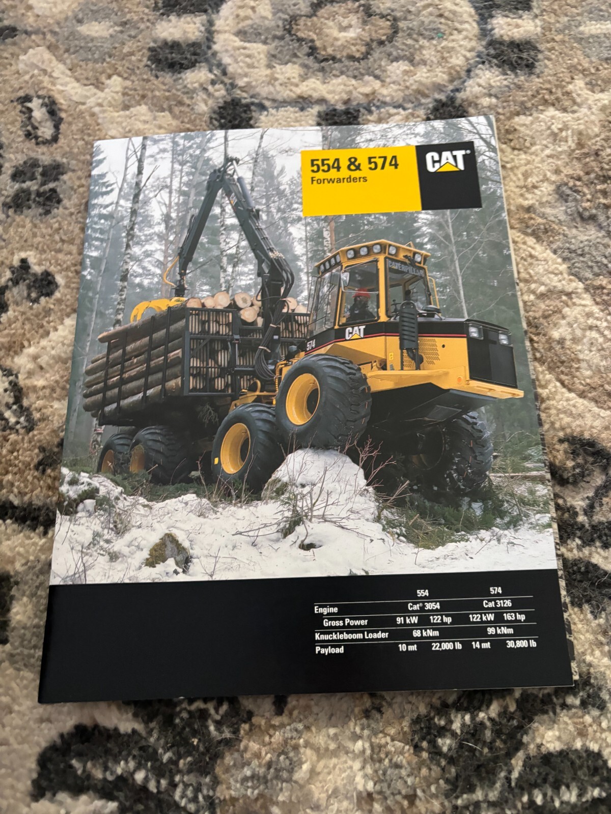 Caterpillar CAT 554 574 Forwarders Brochure FCCA25
