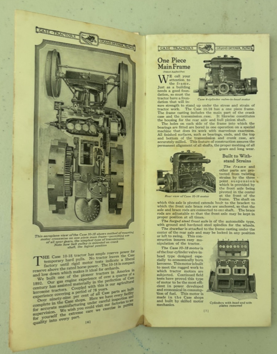Case Kerosene Tractor & Grand Detour Plows Brochure DCPA26