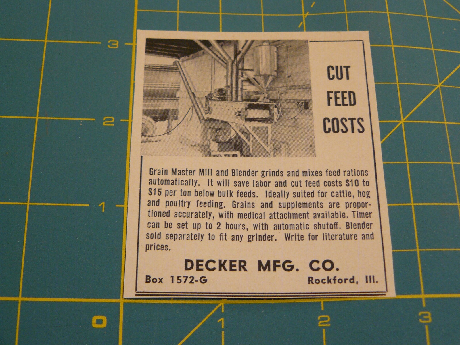 The Farm QRTLY -ADS -SUMMER 1961- INSEMIKIT COMPANY CATALOG