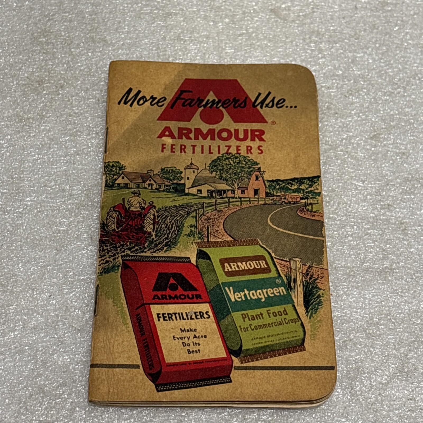 Armour Fertilizers Pocket Memo Book 1960/61 Calendar Nice Cover Unused