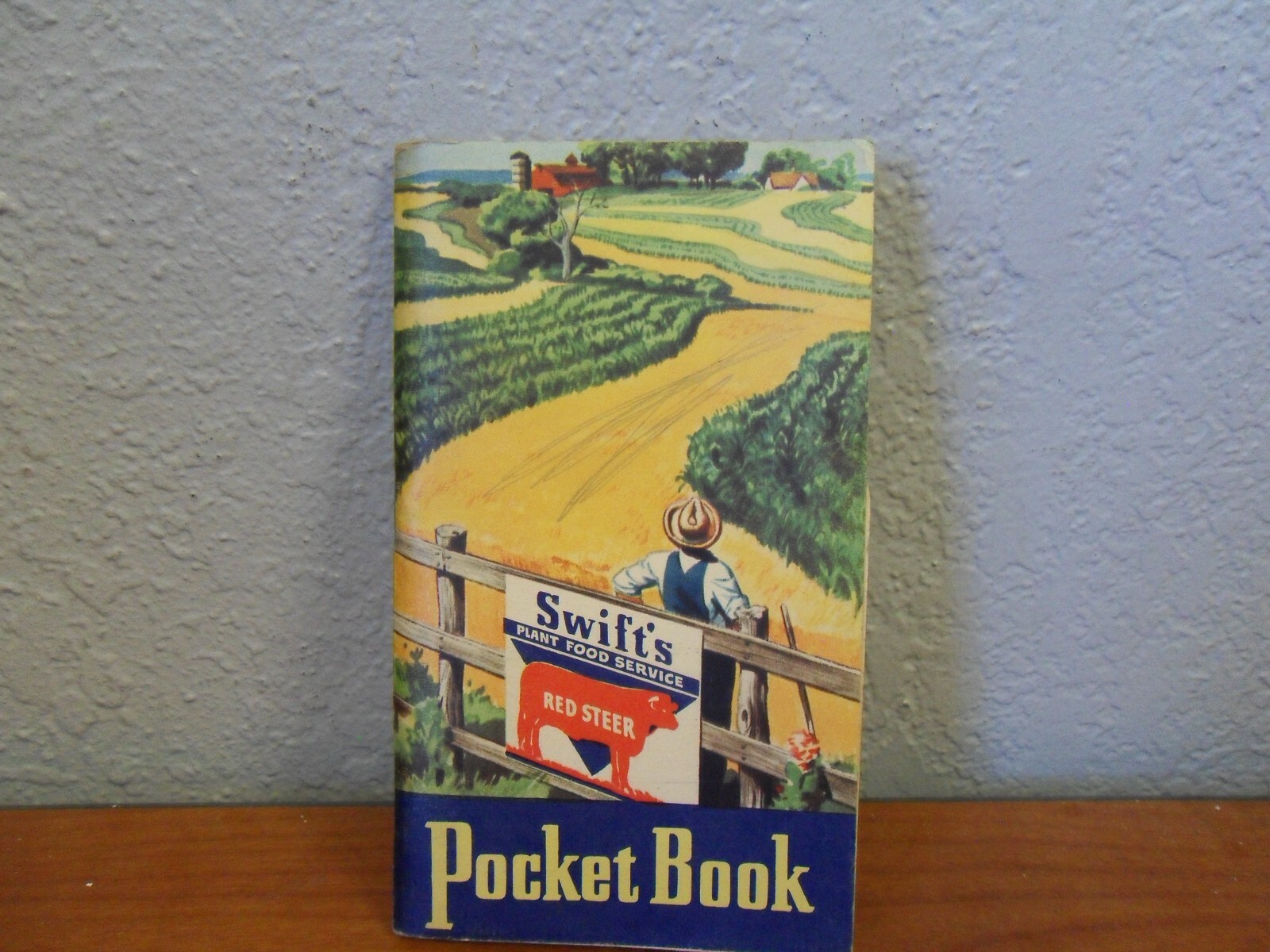 1949 -50 Swift’s Plant Food Service Red Steer Notebook Pocket Book Used