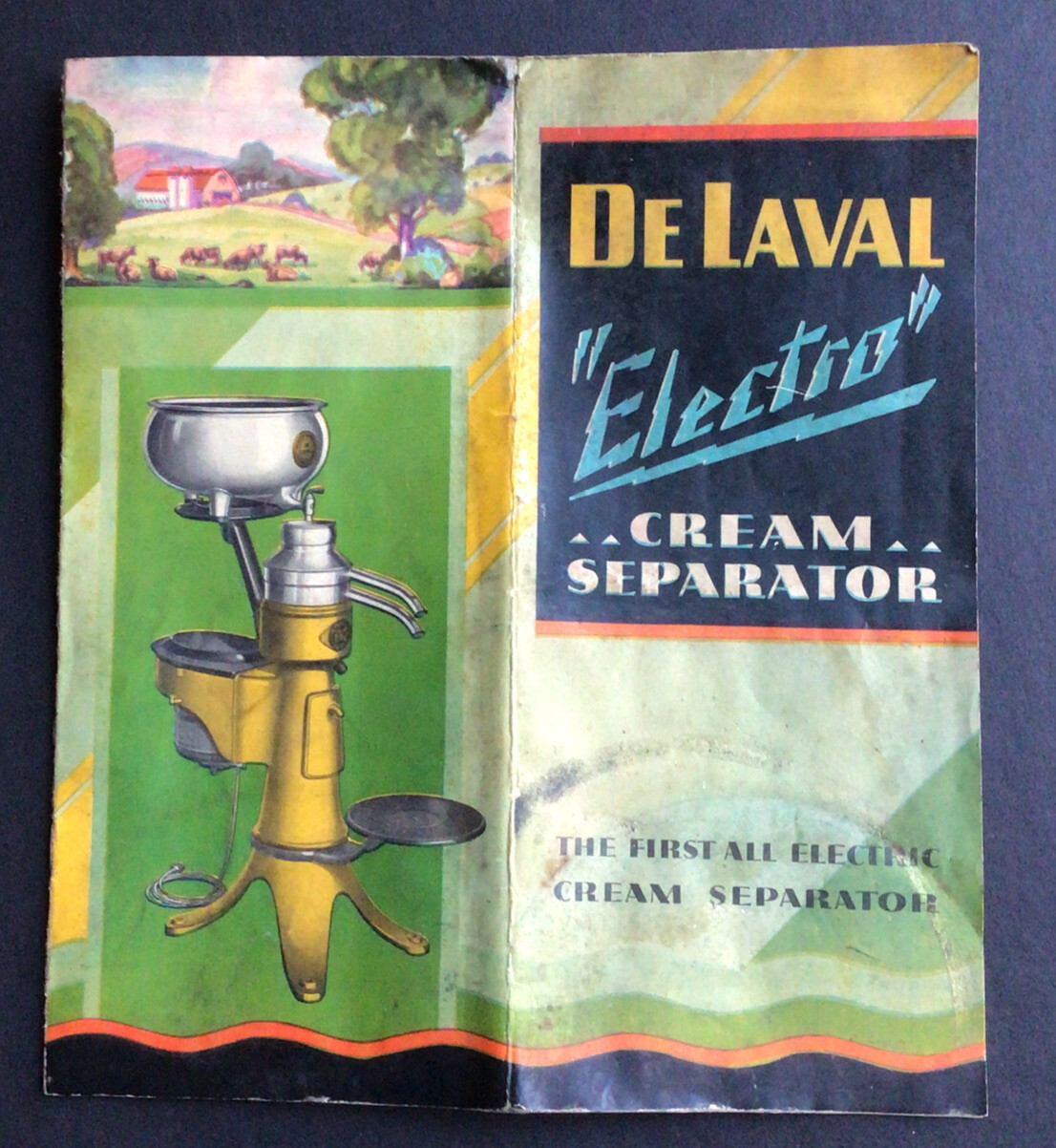 1930? De Laval “Electro” Cream Separator advertising Brochure Booklet
