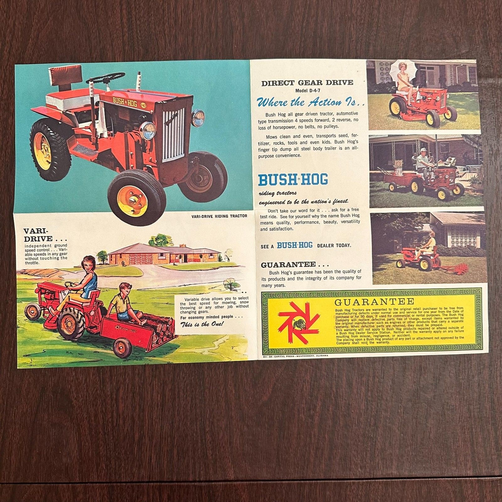 1967 Bush Hog Little Giants Tractor Brochure & Sales Letter | VTG Farm Ephemera