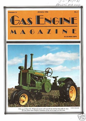 Ellis Upright engine, Kelly engine, Massey Harris 12-20 Tractor