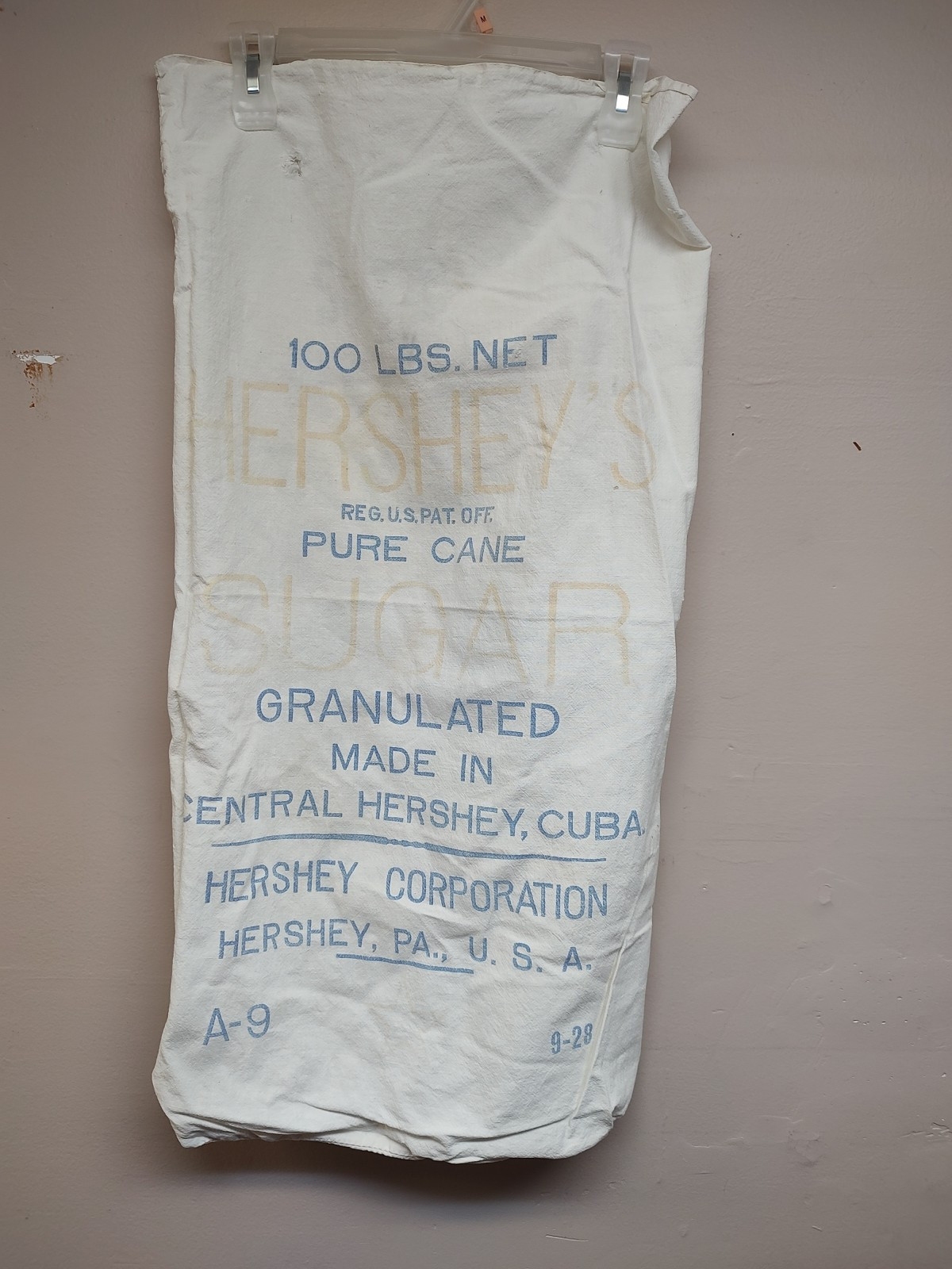 G.G. Kramp NY State US No 1 Cabbage 50 Lb/Hershey 100 Lb Cane Sugar Cuba Bag