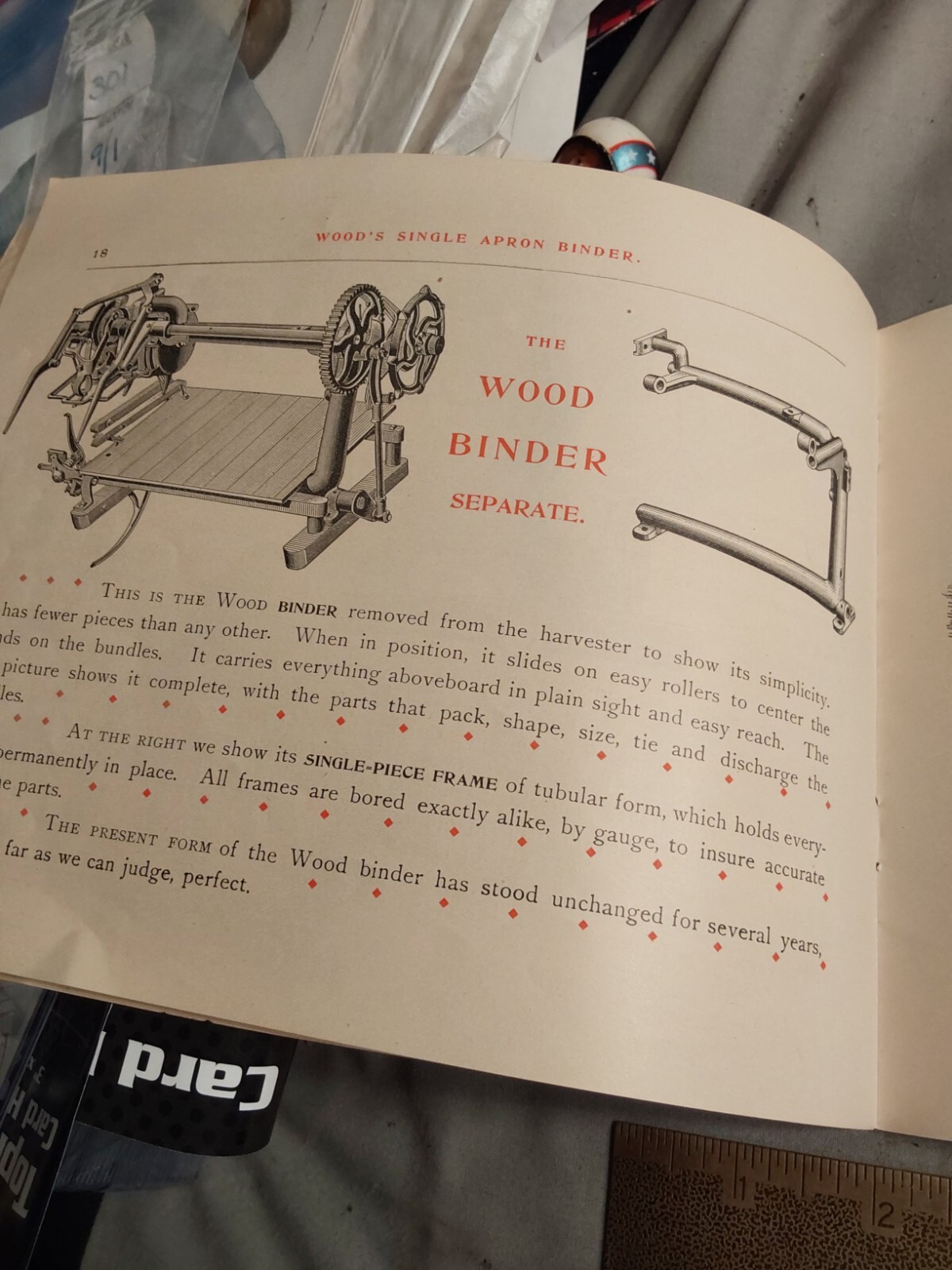 1893 WALTER A. WOOD MOWING & REAPING MACHINE,HOOSICK FALLS, NY, BROCHURE CATALOG