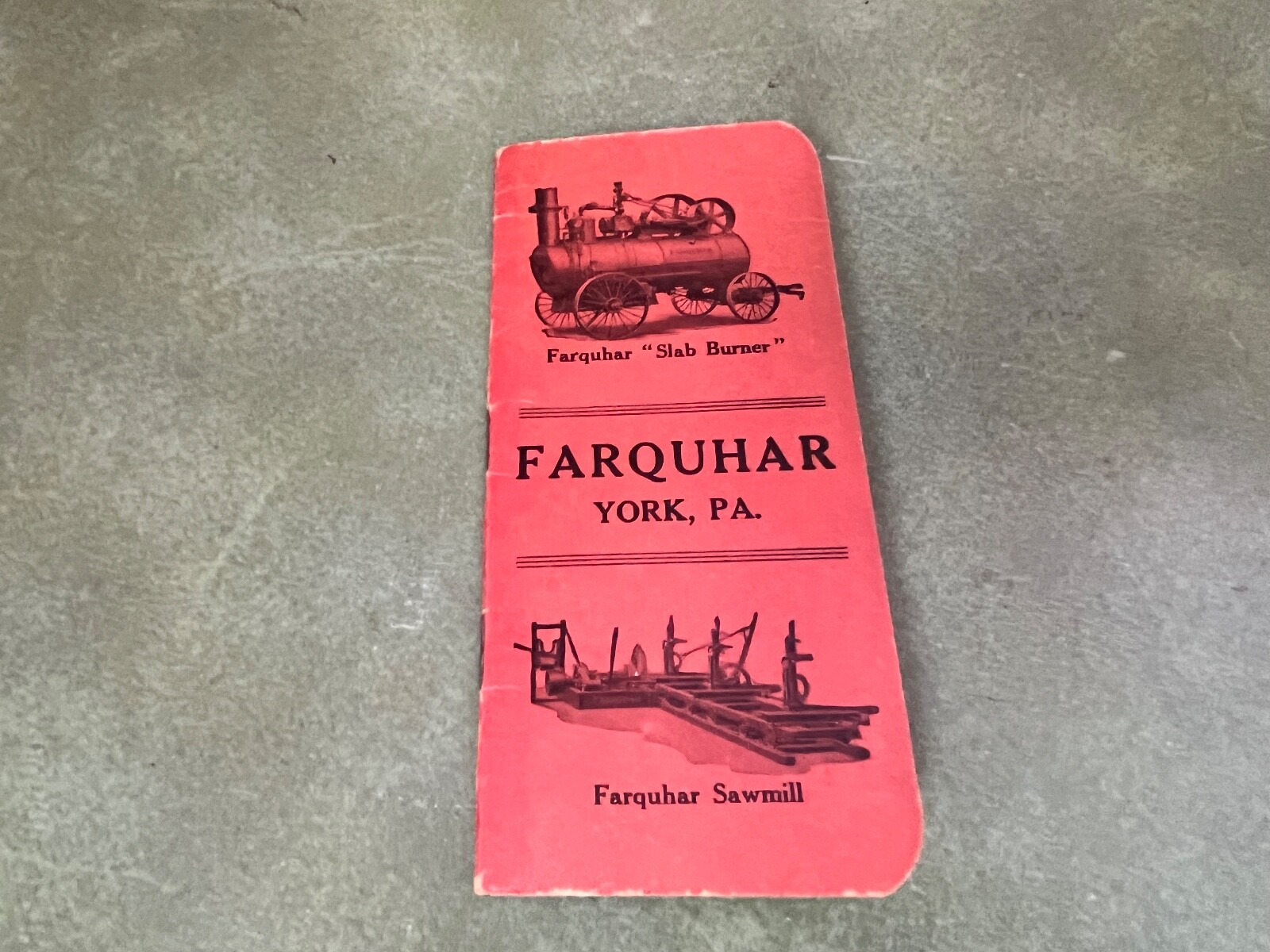 Original Farquhar Farm Equipment Pocket Notebook York PA
