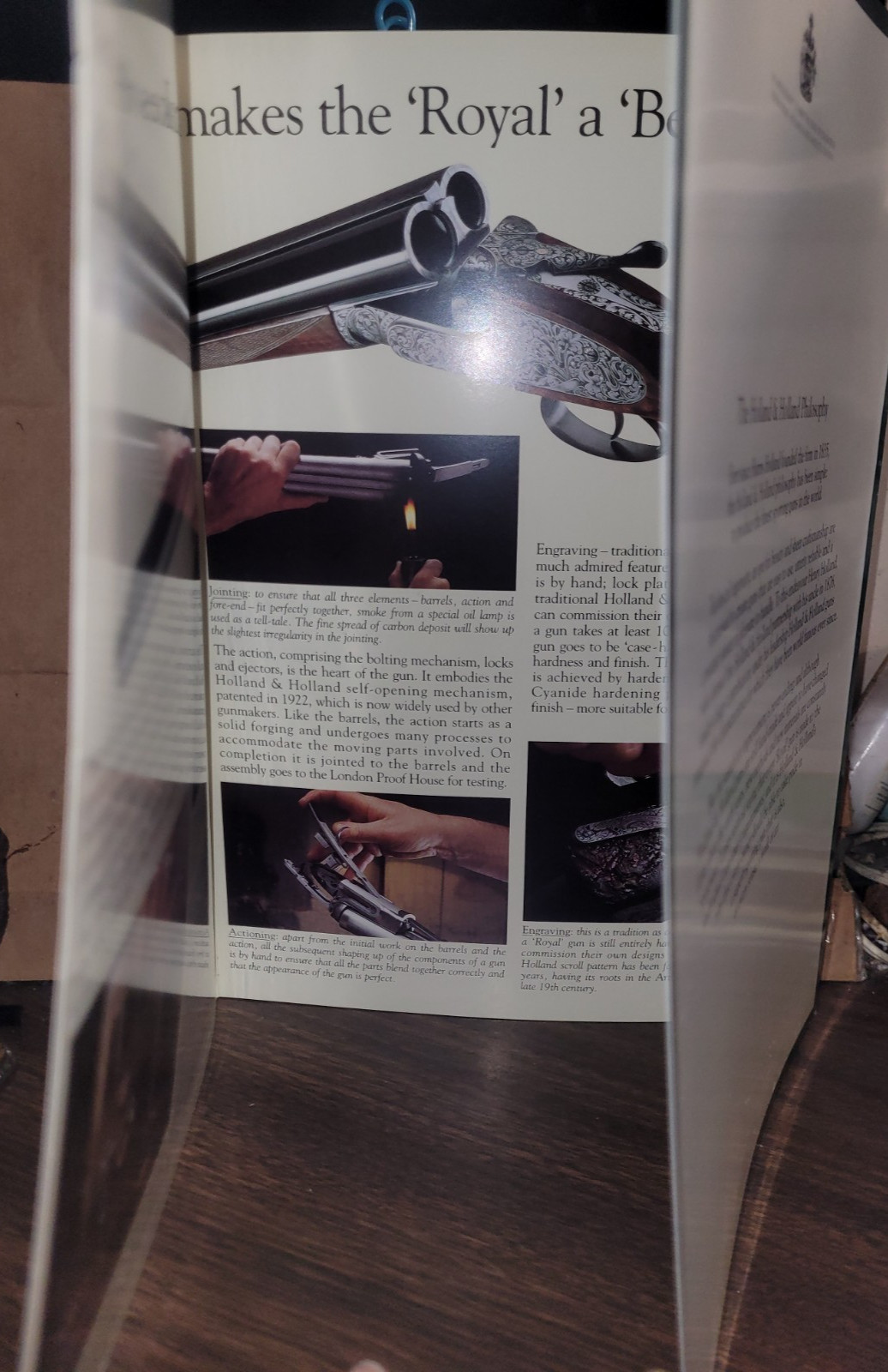 The Holland and Holland Royal London 1990’s Trifold Advertising Brochure