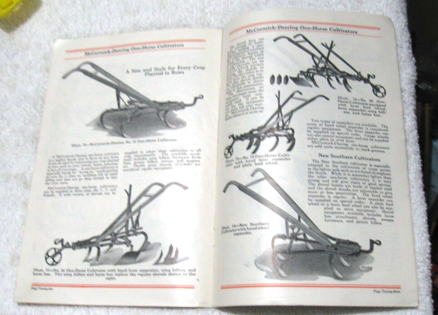 VINTAGE 1927 McCORMICK DEERING HORSE DRAWN CULTIVATORS BROCHURE