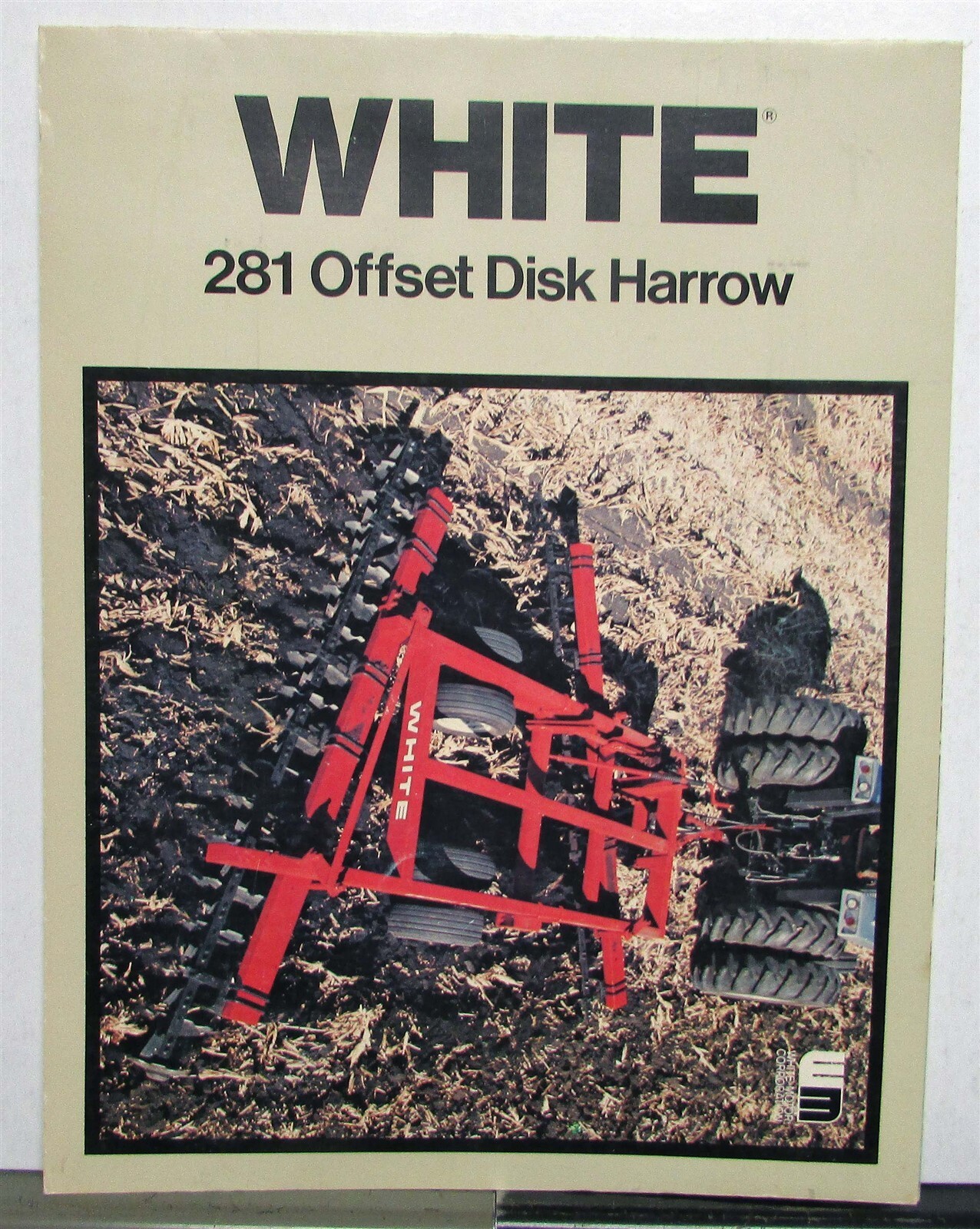 1975 White 281 Offset Disk Harrow Specs Agricultural Sales Folder