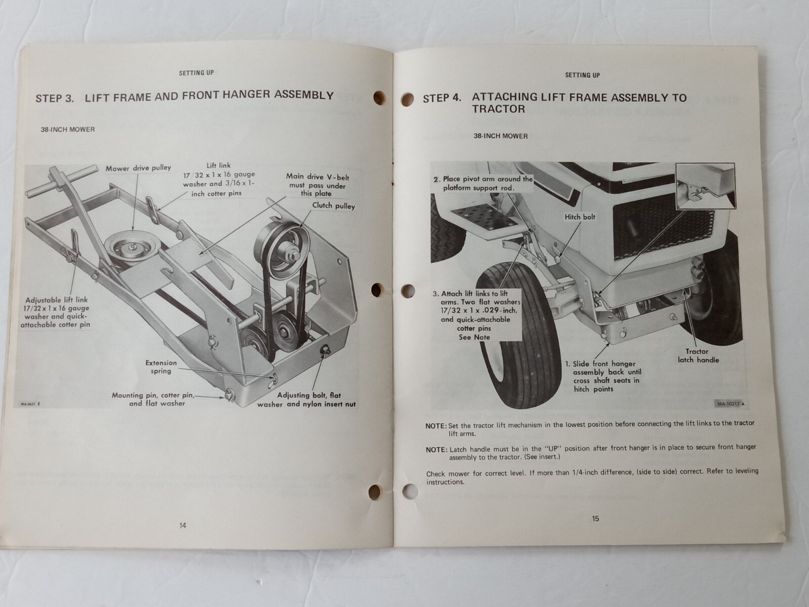International Harvester Rotary Mowers 38A 44A 50A 3 Spindle Operator&rsquo;s Manual