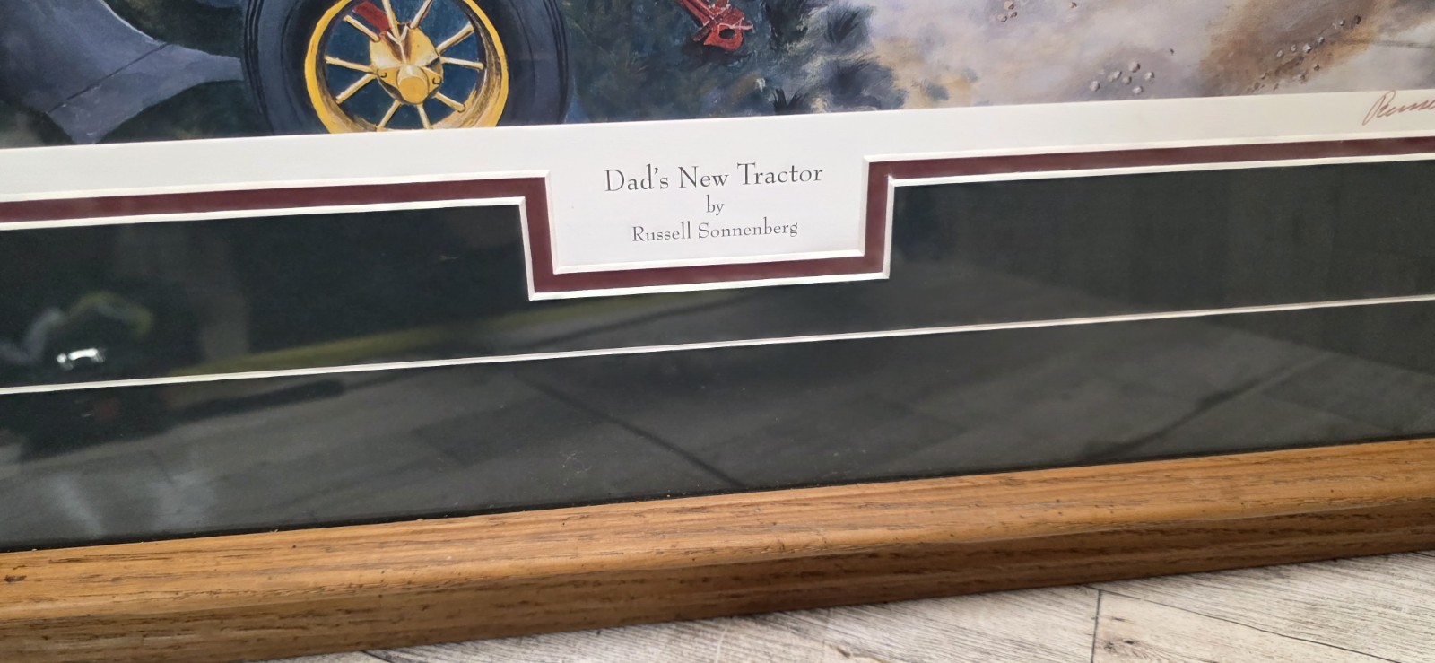 Vtg Framed Massey Harris tractor print by Russell Sonnenberg « Dad&rsquo;s New Tractor