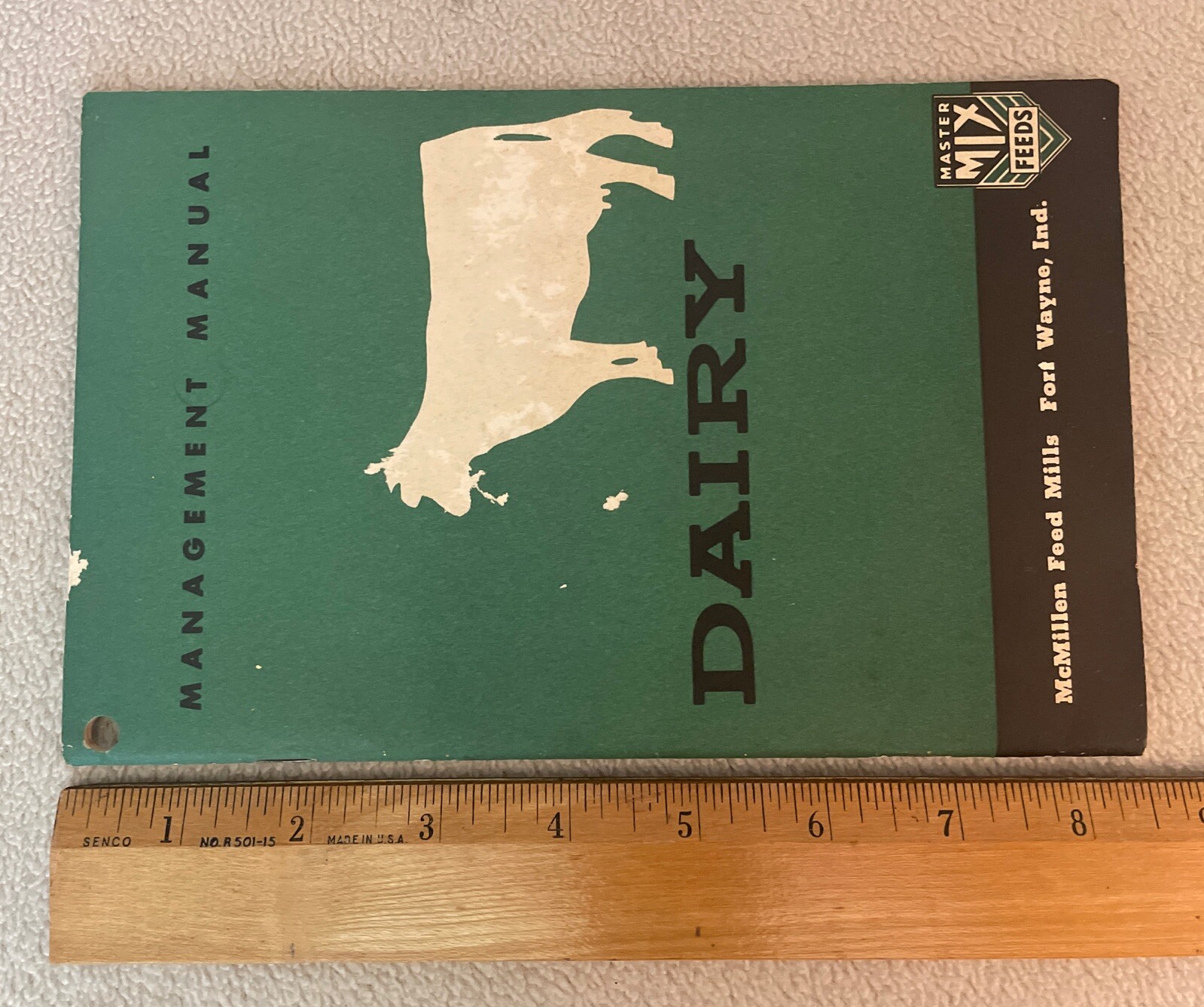 Vintage 1955 McMillen Feed Mills Management Manual FOR DAIRY Booklet
