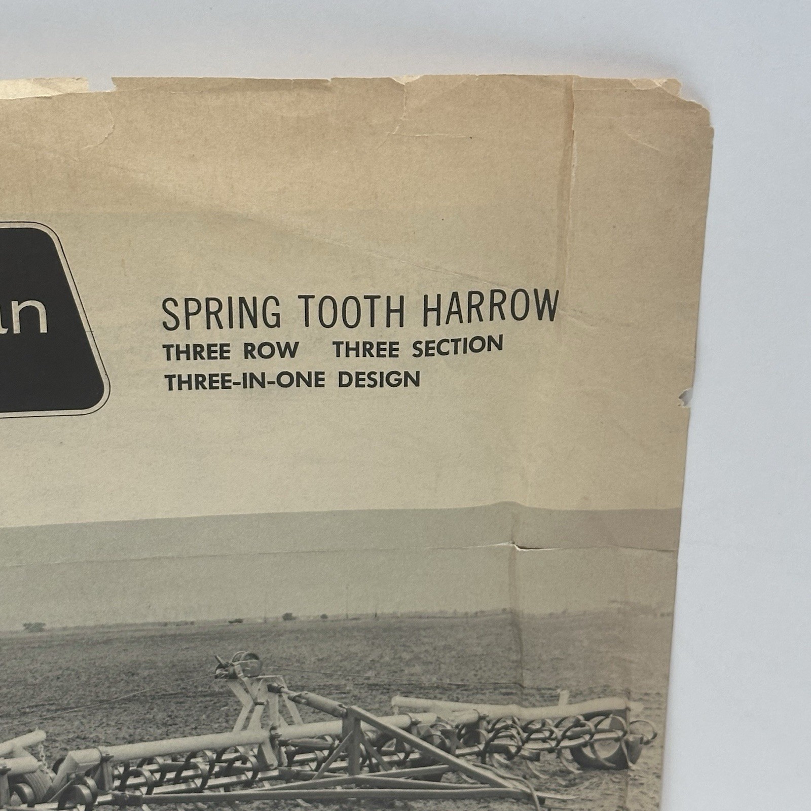 Vintage Kaufman Motor & Equip. Flyer Brochure Spring Tooth Harrow Newton KANSAS