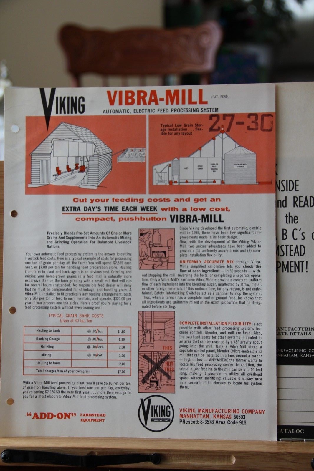 Brochure VIking Vibra-Mill Manhattan Kansas KS