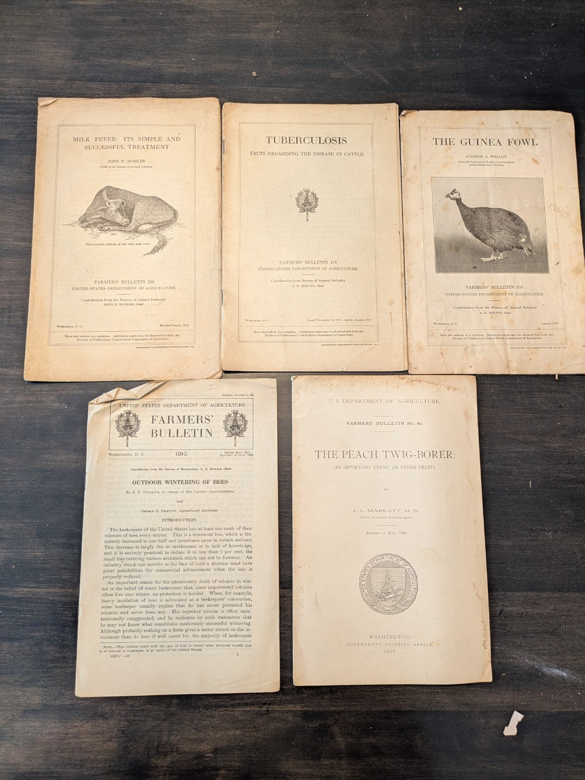 120 Antique US Dept. of Agriculture Farmers Bulletins, Leaflets, 1900-1950&rsquo;s