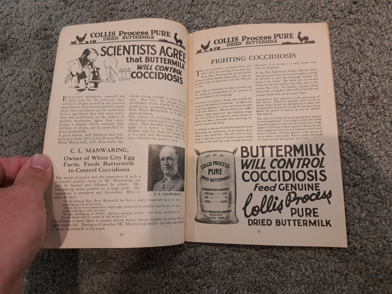 Feed from the Egg to the Market Collis Products Company Poultry Chickens