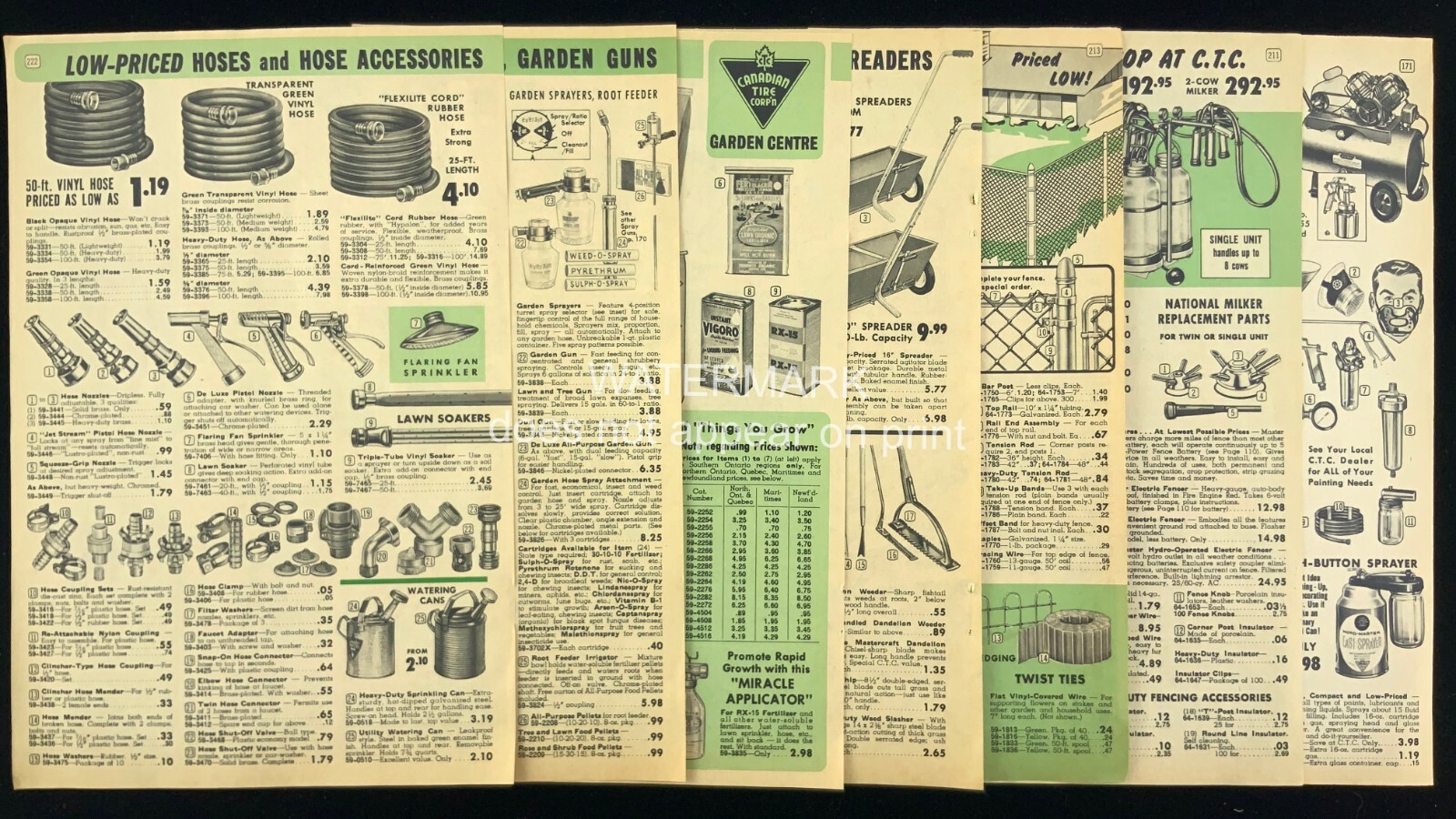 1966 Mastercraft Outdoor Equipment Catalog Print Ad Garden Tools Tillers 485A
