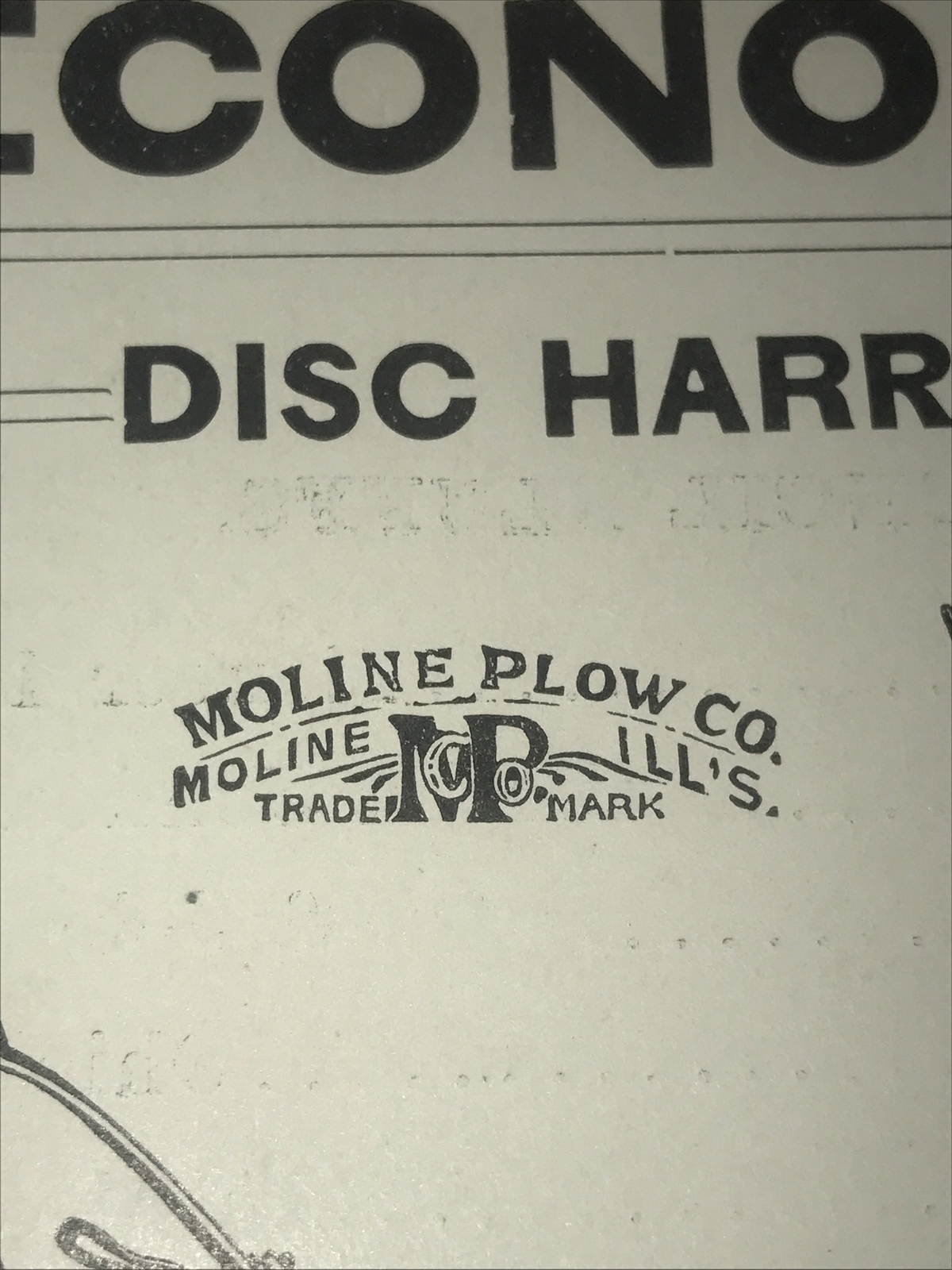 ORIGINAL 1905 Nebraska Moline Plow Farm Advertising – Omaha – Disc Harrow
