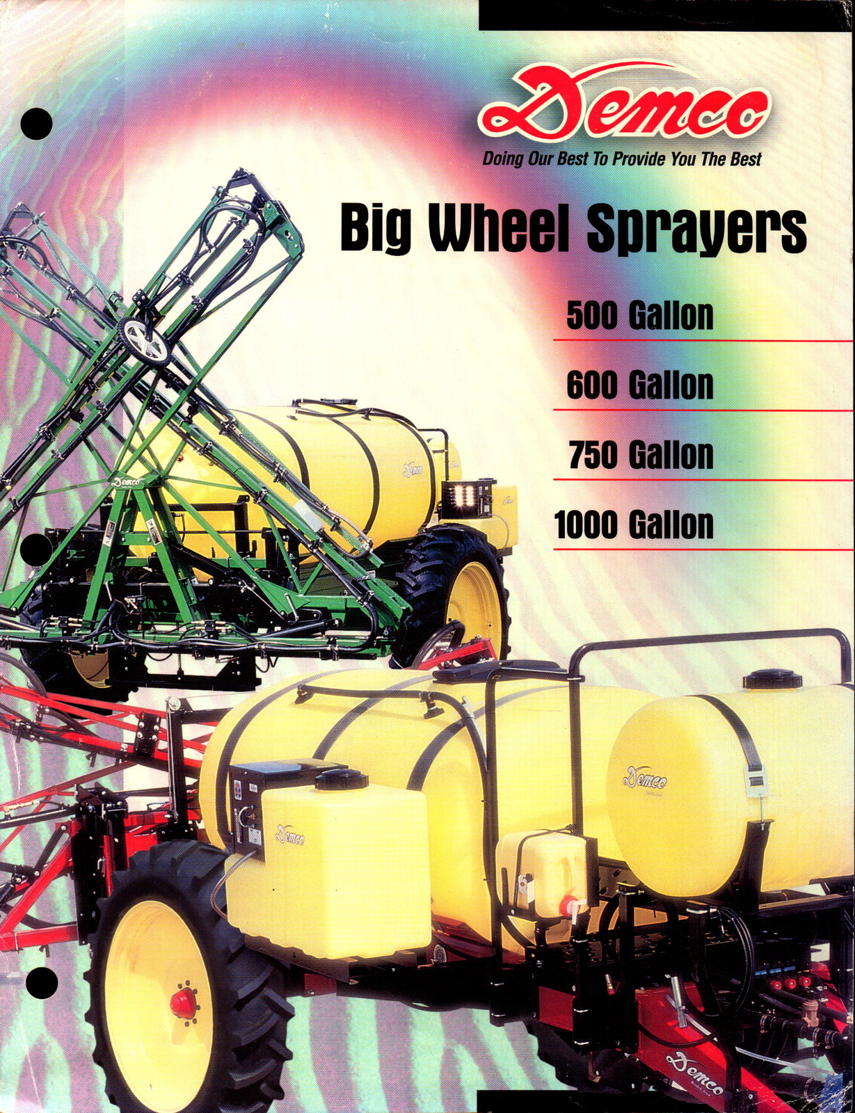 Vintage brochure Farm Machinery Demco Big Wheel Sprayers