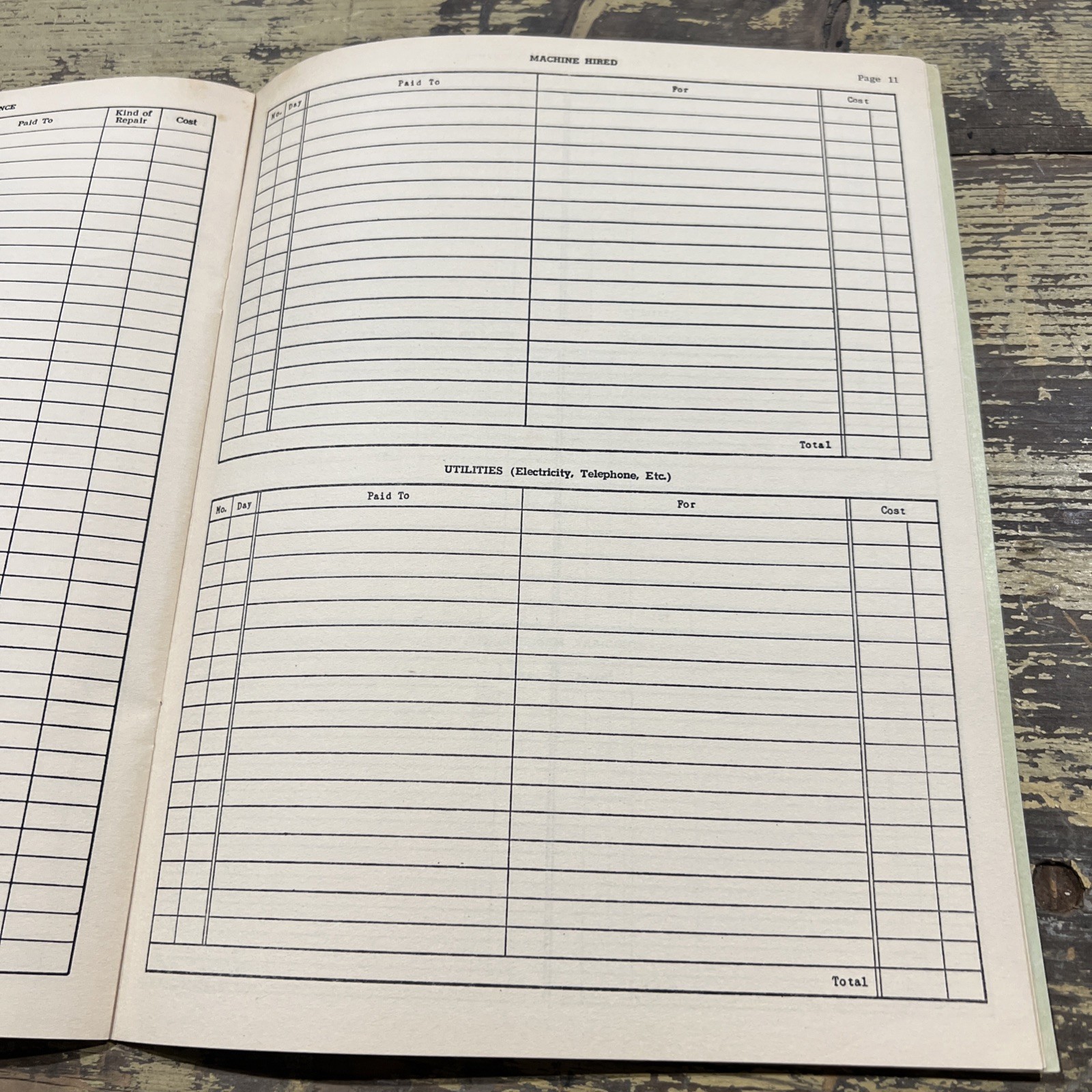 1967 Monroe, Wi Adv Farm Ledgers Record Book Crandall Oil Johnson Pontiac Kerr