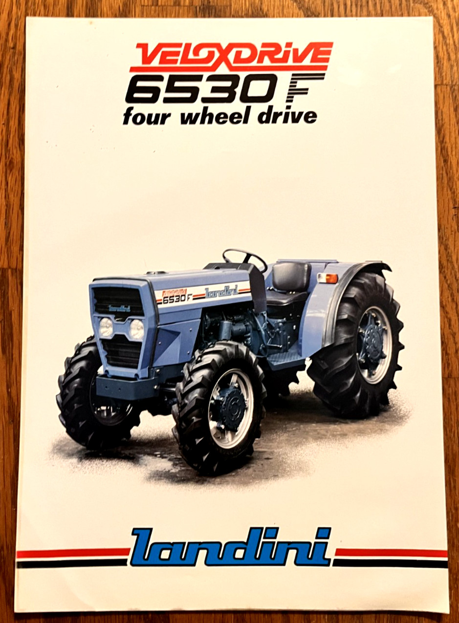 Landini 6530F Four Wheel Drive Tractor 1982 sales brochure