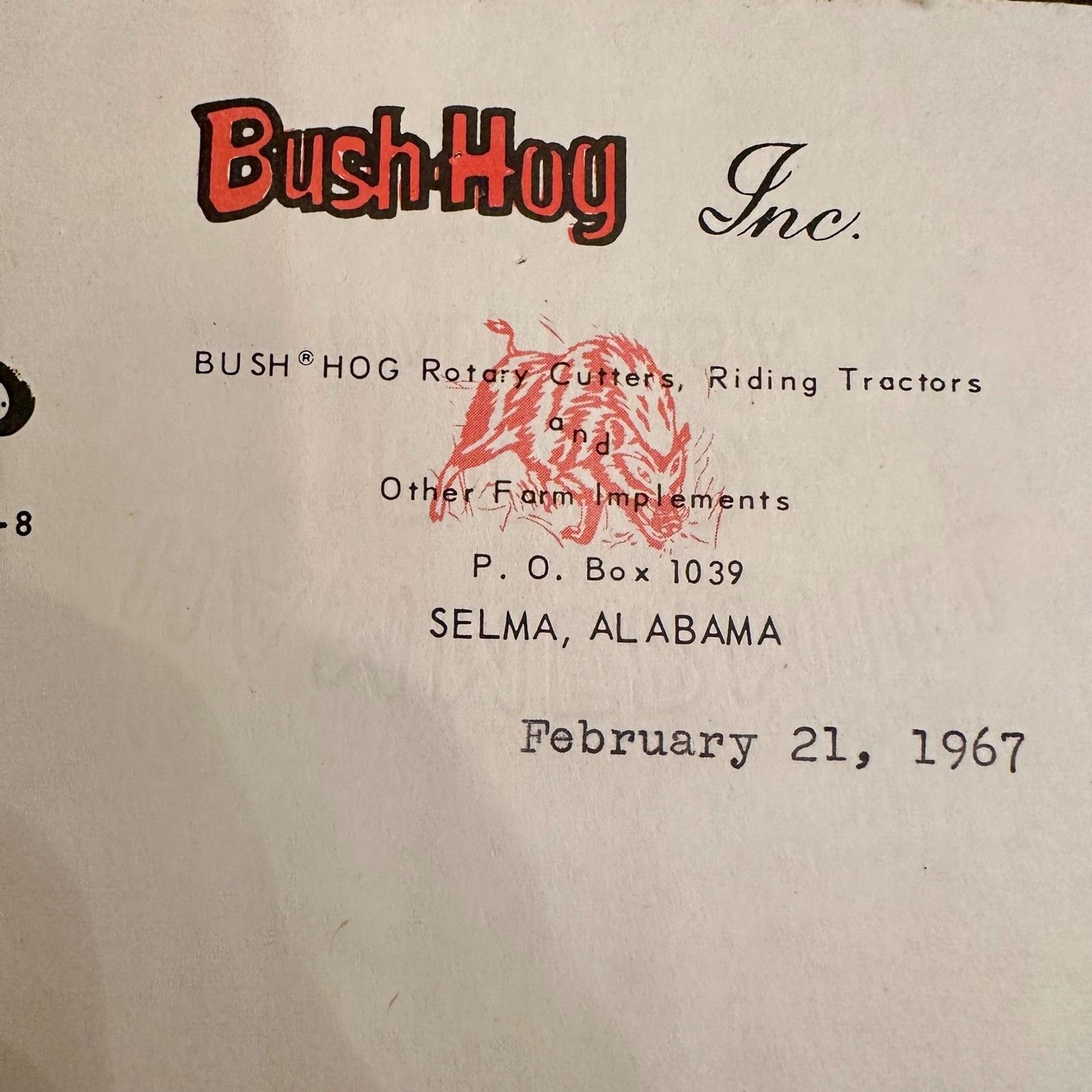 1967 Bush Hog Little Giants Tractor Brochure & Sales Letter | VTG Farm Ephemera