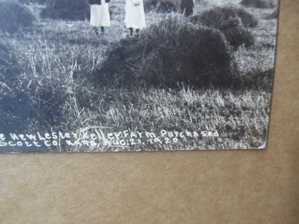 1920 Alfalfa Farm Land Promo Promoter Real Photo Postcard Scott County Kansas