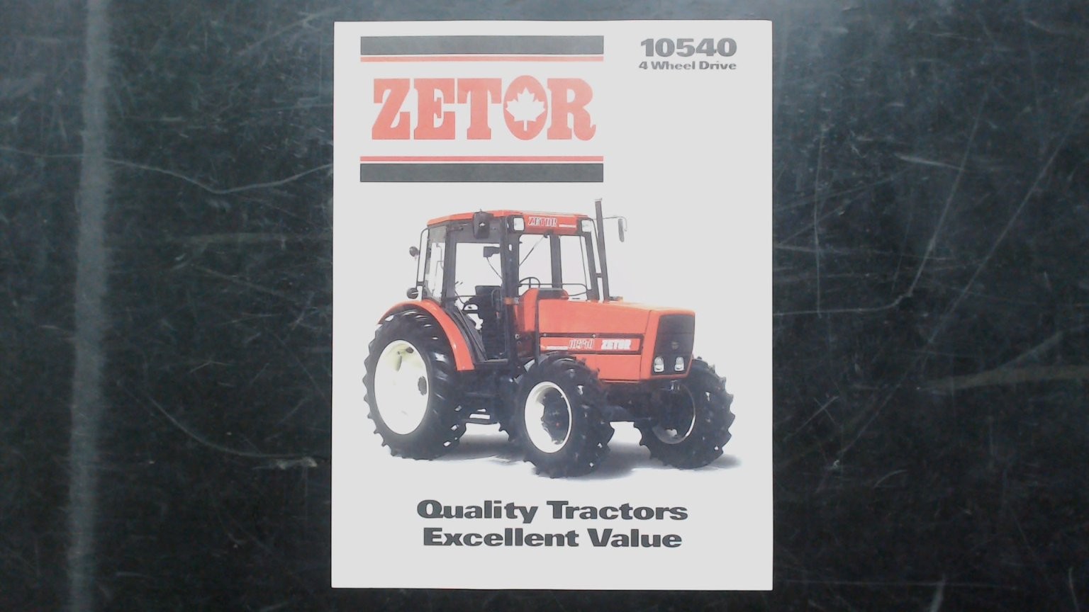 Zetor 10540 Tractor Brochure 4WD Turbo Intercooler Specs Vintage