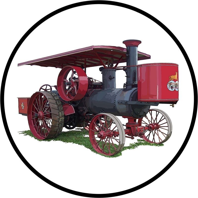 Gaar Scott Tractor NEW Sign: 18&Prime; Dia. Round USA STEEL XL- 4 LBS