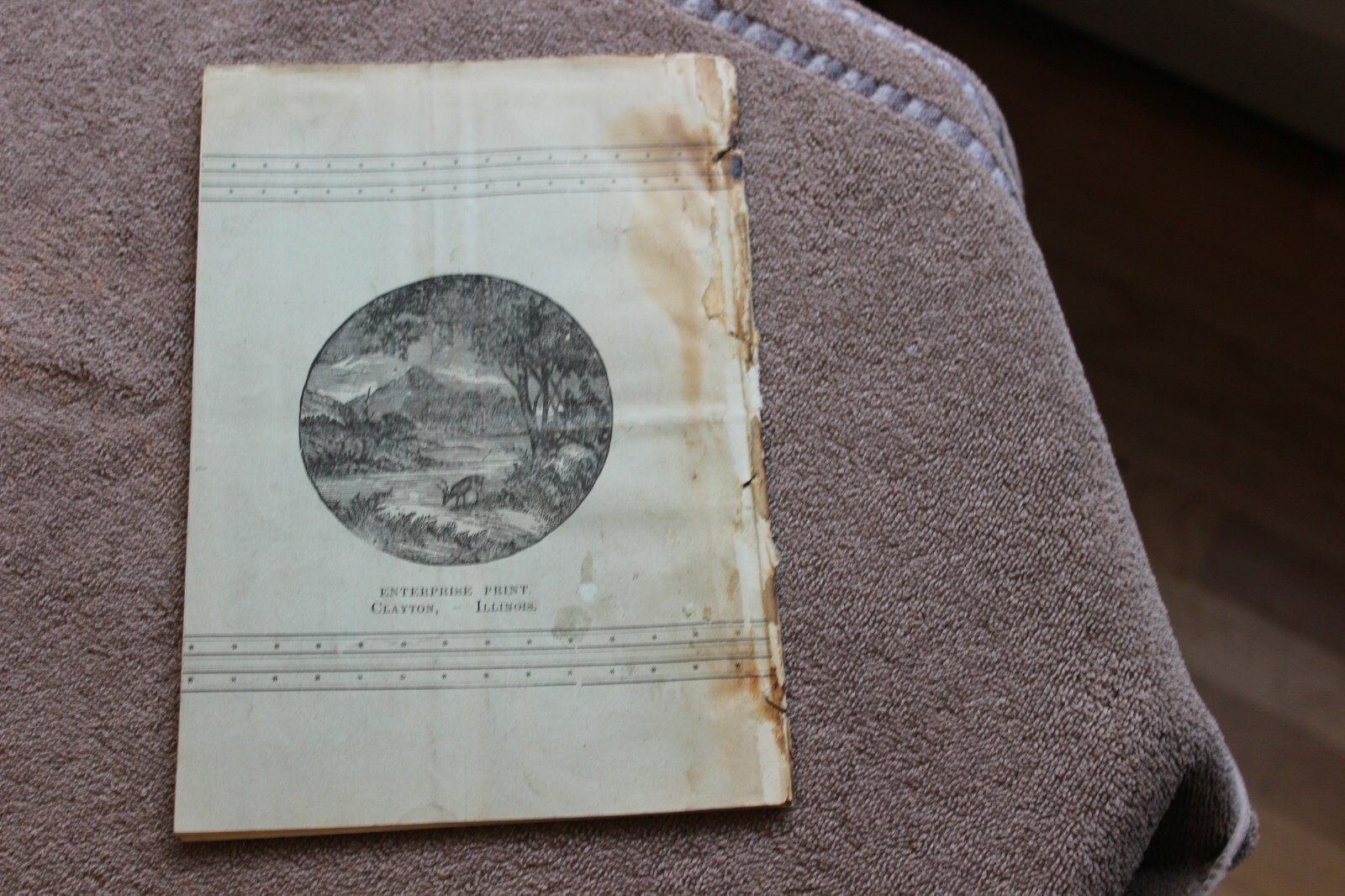 1891 Clayton Mfg. Co. Honest Automatic Grain Measure farming brochure