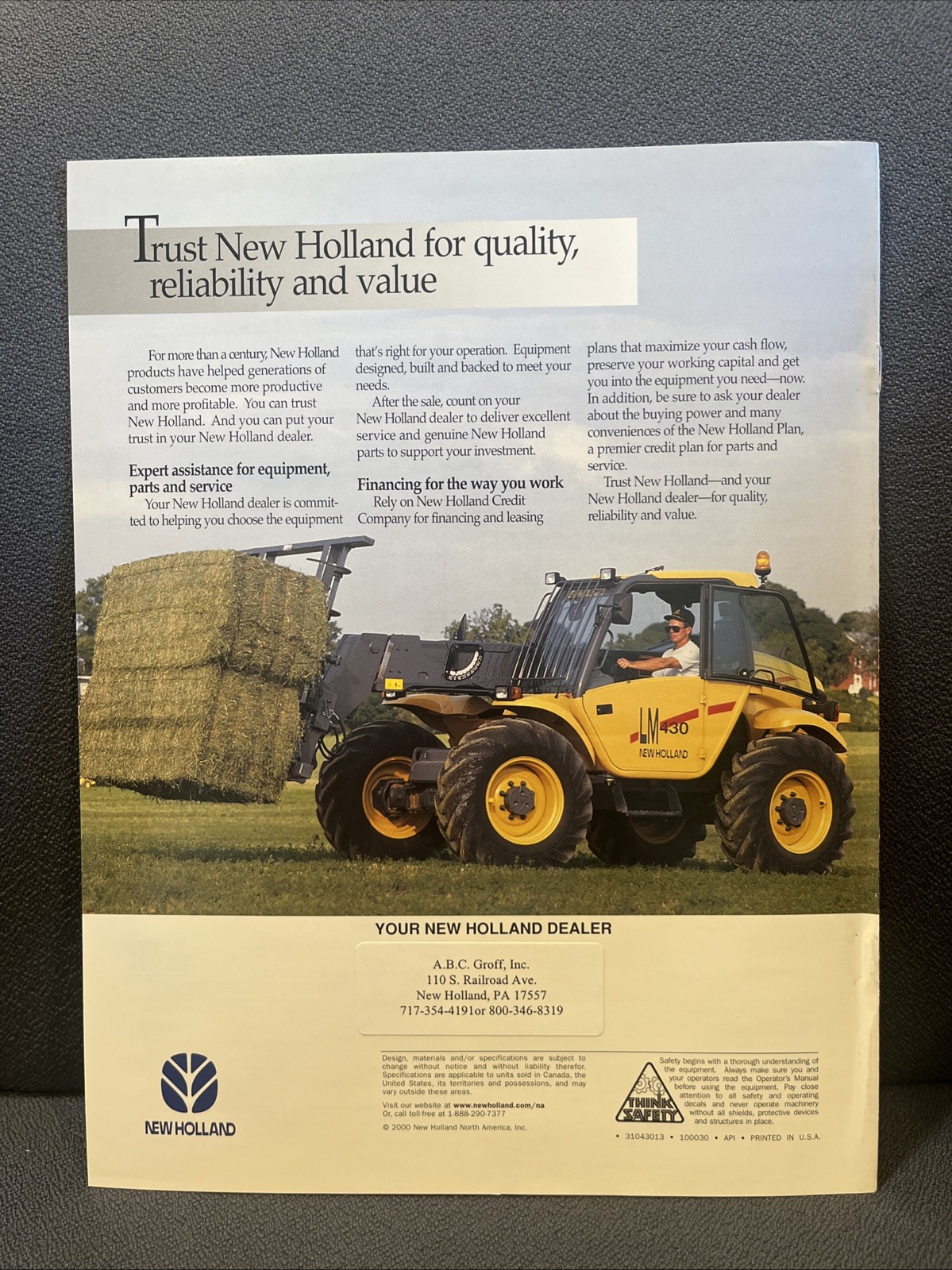 New Holland LM430 Telehandler Sales Brochure