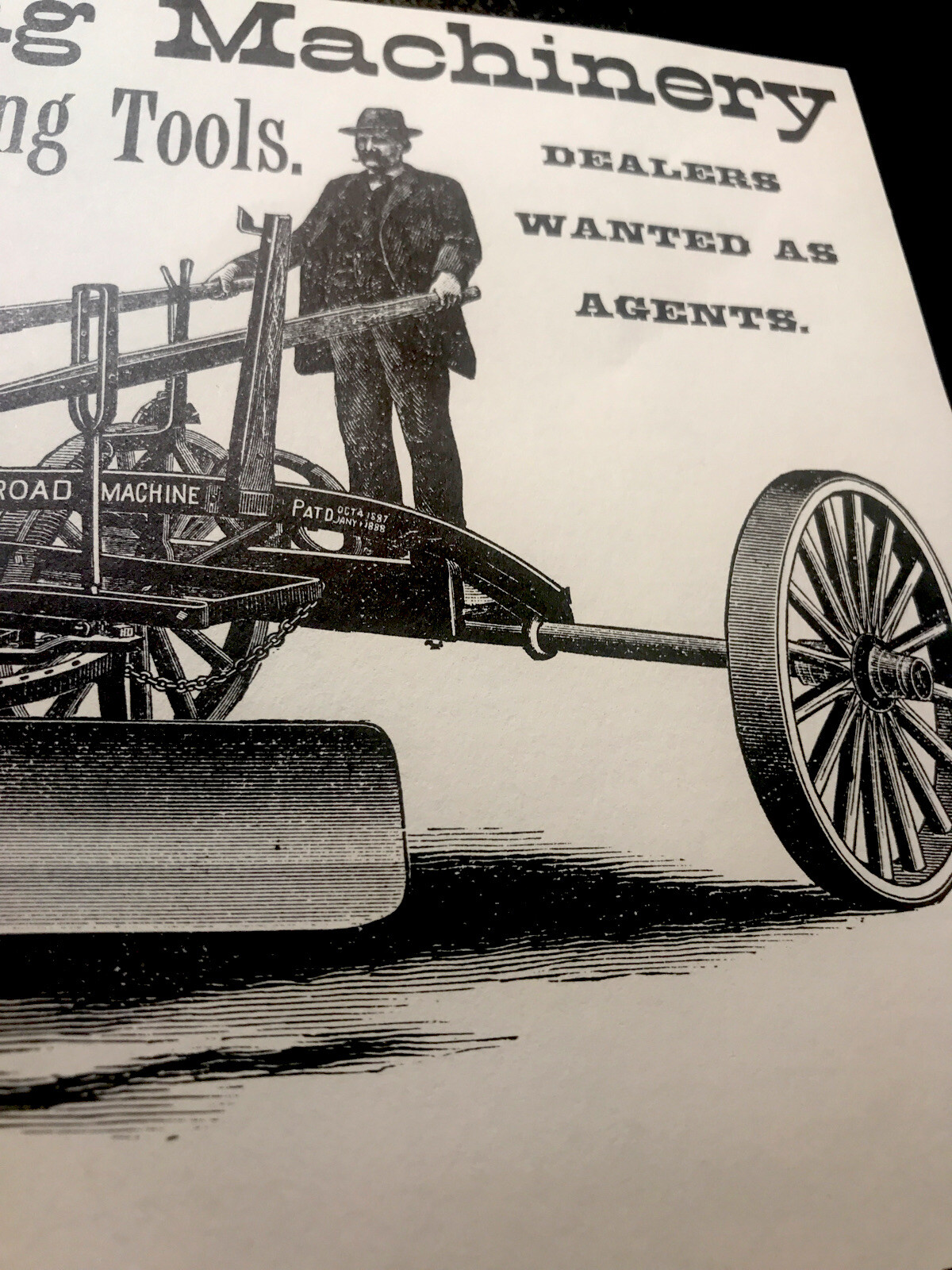 1889 Goulds, Austin & Caldwell Co. Road Grading Machinery Advertising – Chicago