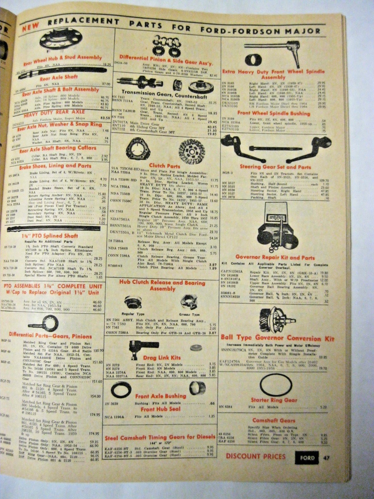 1974 Tractor Parts Discount Catalog