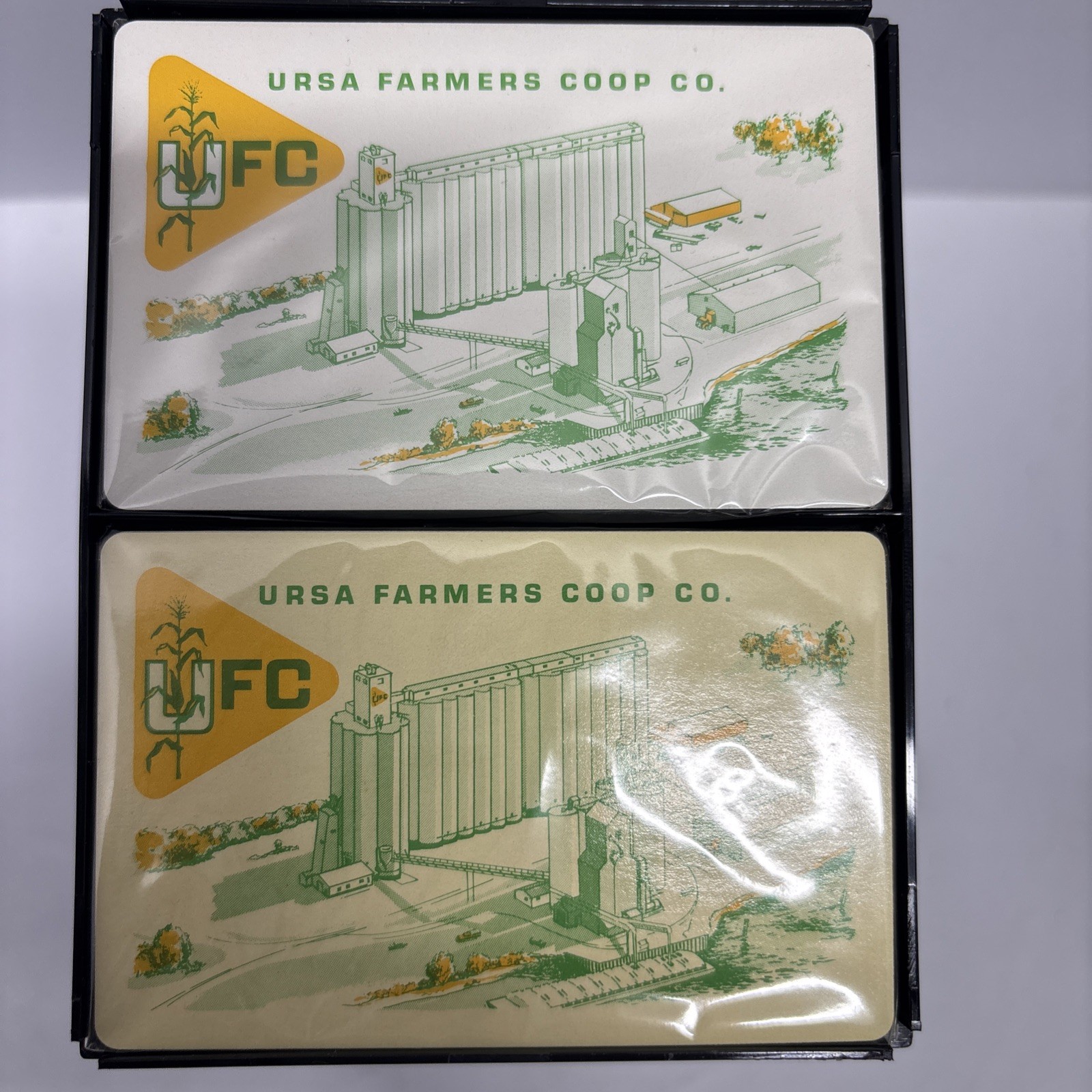 Vintage Sealed Redslip Playing Cards Ursa Farmers Coop Company Free Shipping