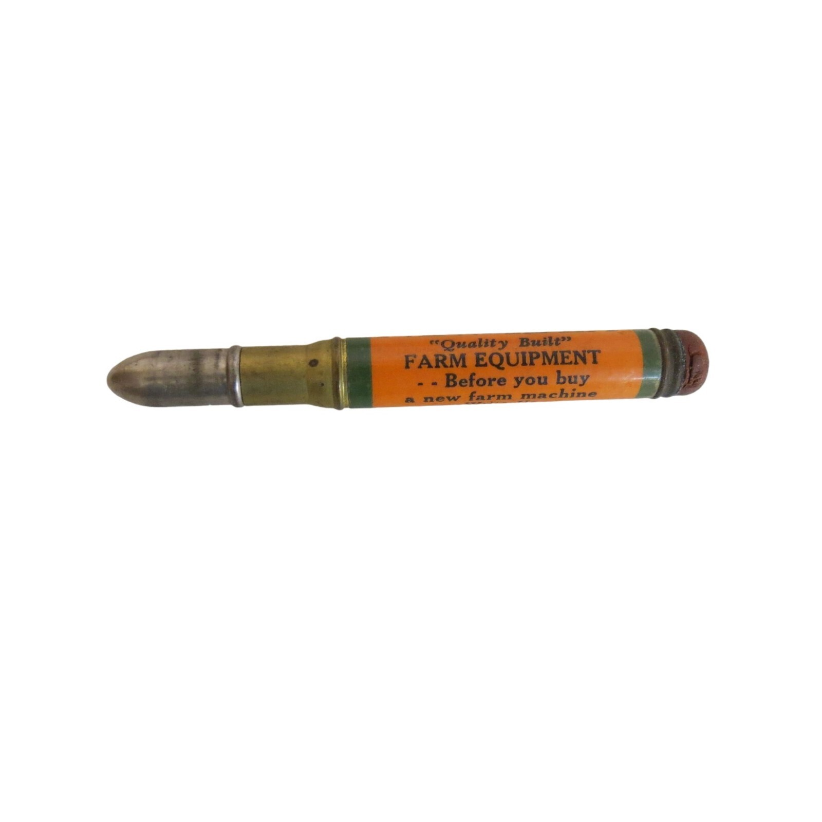 New Idea Farm Equipment Coldwater O. Sandwich Ill. Advertising Bullet Pencil VTG