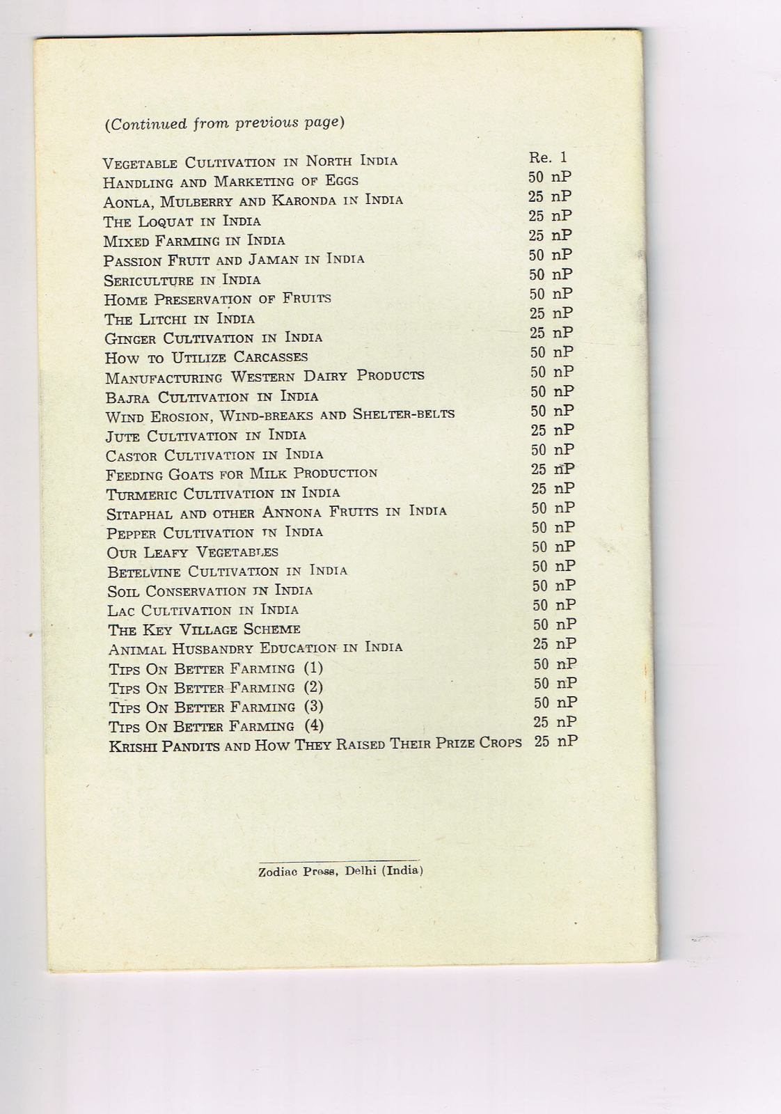 Vintage 1960s Farm Brochure India Safflower Cultivation In India New Delhi