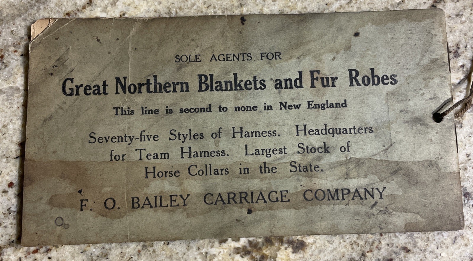 Circa 1900 F.O. BAILEY CARRIAGE CO., “We Pay Telephone” Coupon Booklet – Sleighs