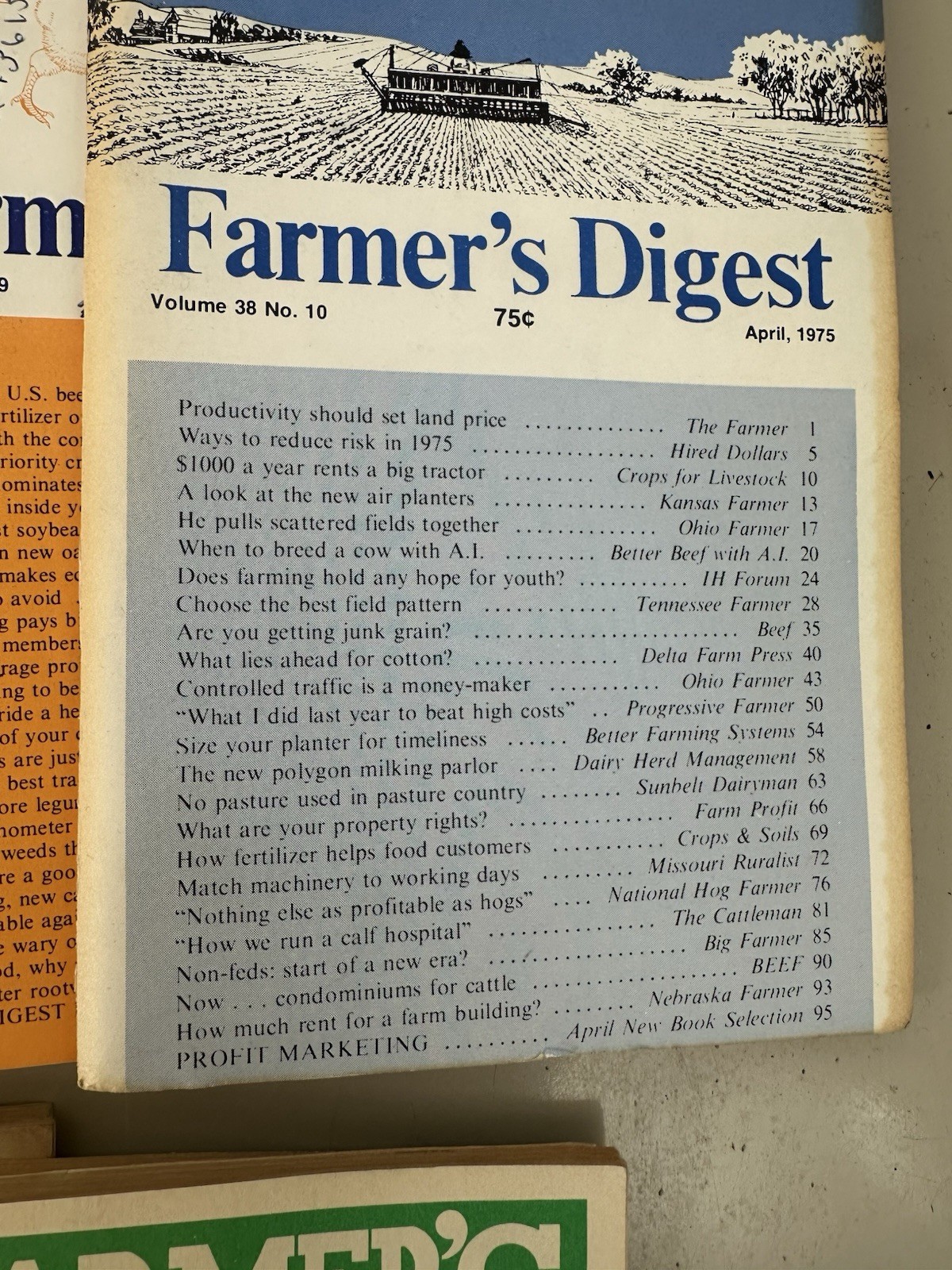 16 Farmers Digest Magazines 1975, 1976, 1988. Weather Plantain Fields Cows.