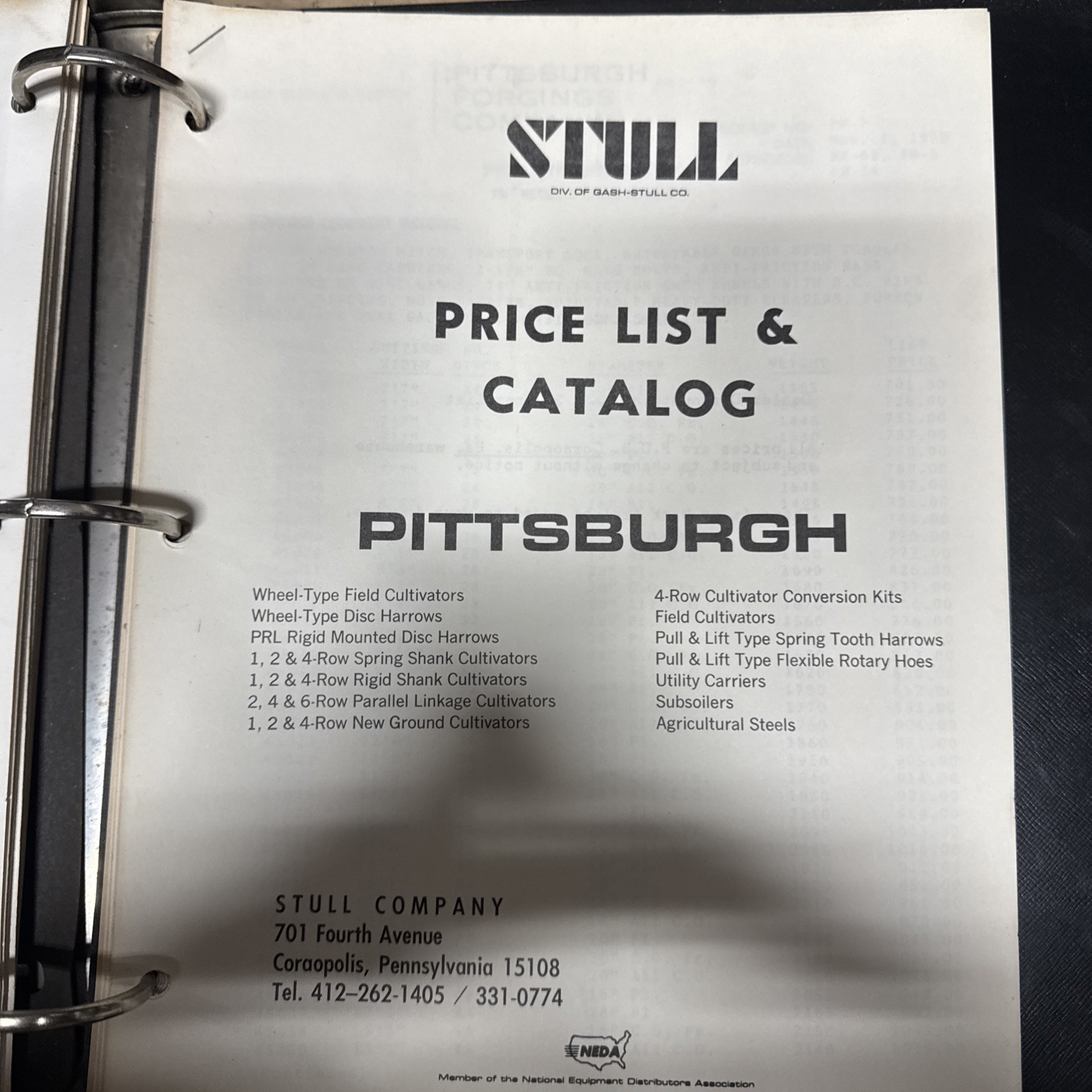 Pittsburgh Forgings Farm Equipment Brochures And Price List