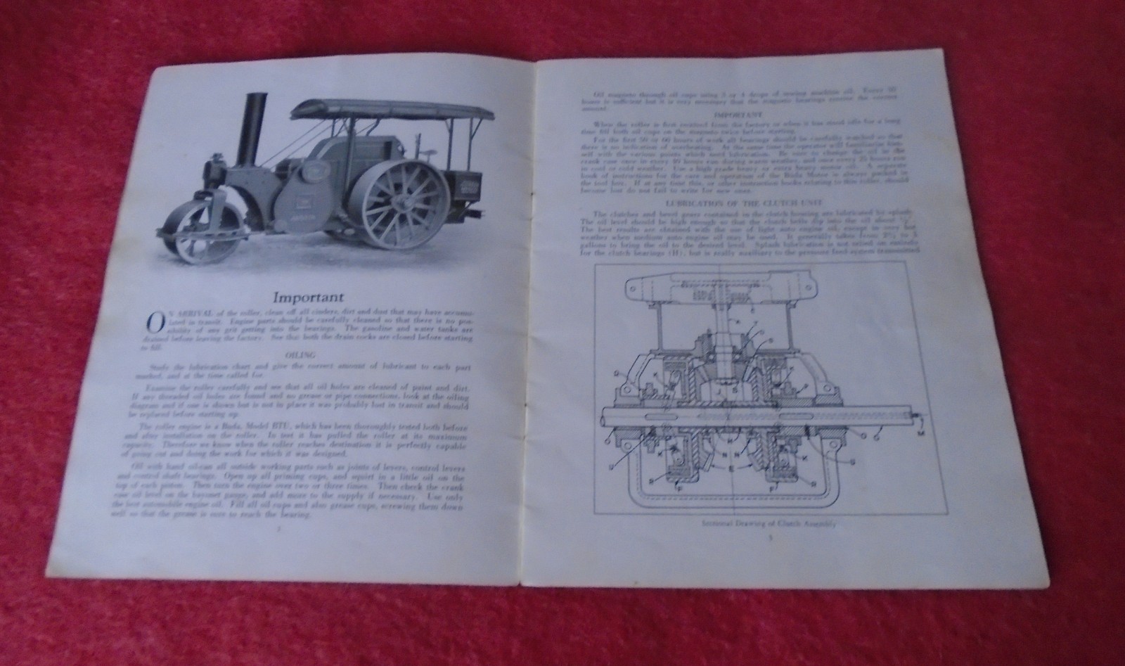 Scarce Vintage ca 1927 Austin Three Wheel Rollers Instruction Booklet