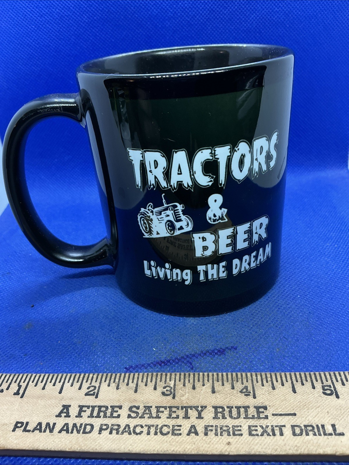 Tractors & Beer Livin The Dream Coffee Mug Black