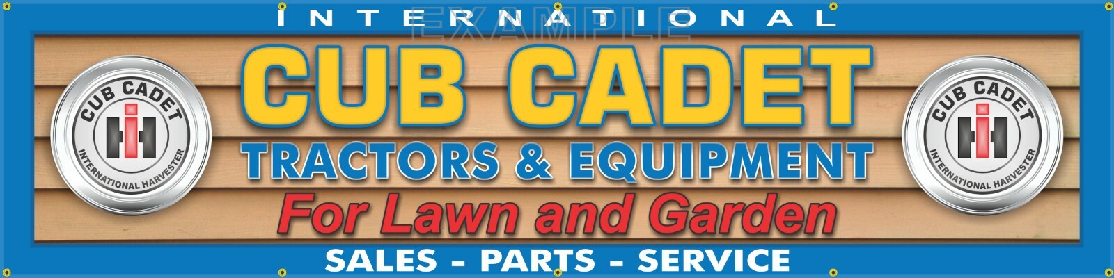 INTERNATIONAL CUB CADET LAWN TRACTOR DEALER LETTER SIGN REMAKE BANNER XXL SIZES