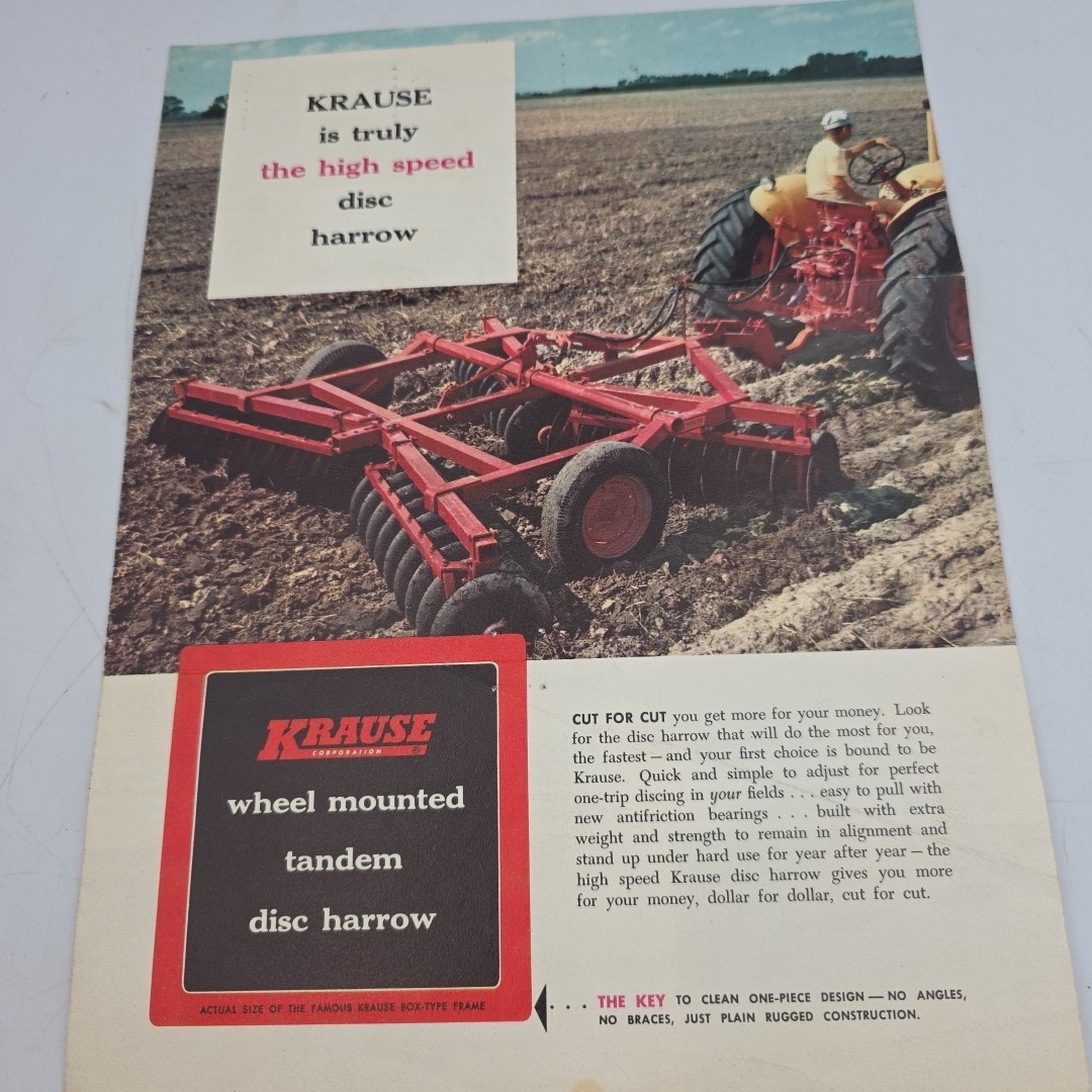 KRAUSE High Speed Disc Harrow Section&rsquo; Spec. Brochure
