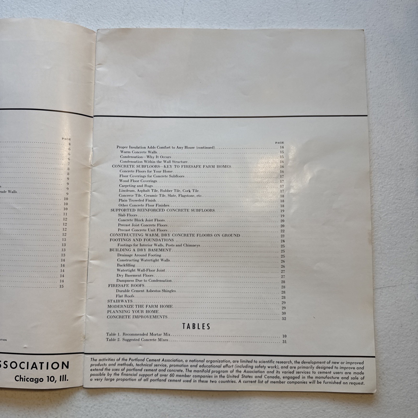 Vintage 1947 Portland Cement Association Building Better Farm Houses Booklet