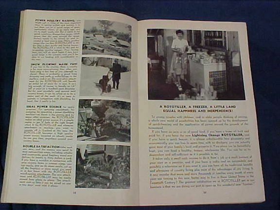 Vintage Roto-ette Rototiller Inc. 1952 Advertising Book Ed Robinson