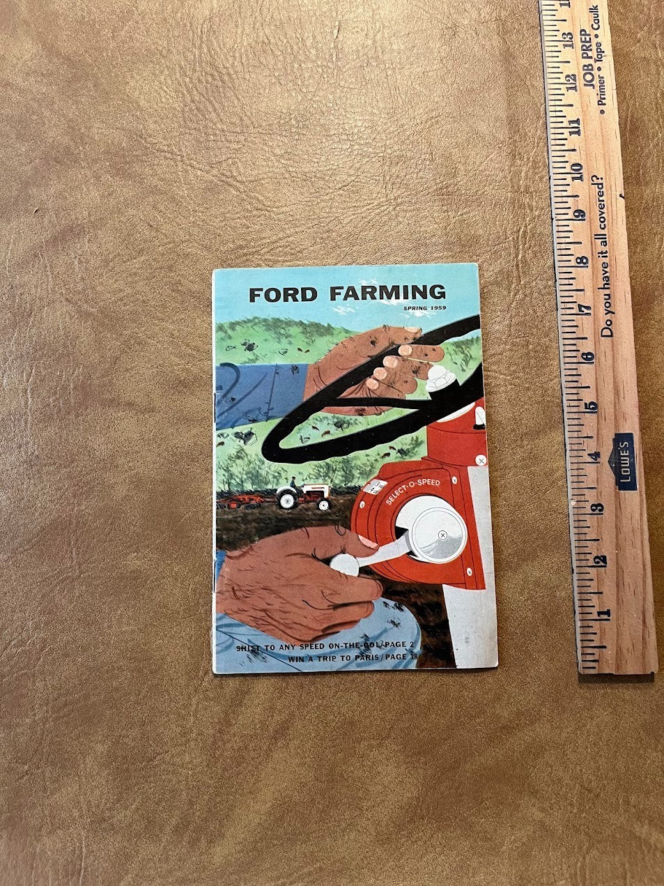 Spring 1959 Ford Farming Advertising Magazine Hampton Iowa Offset Tractor
