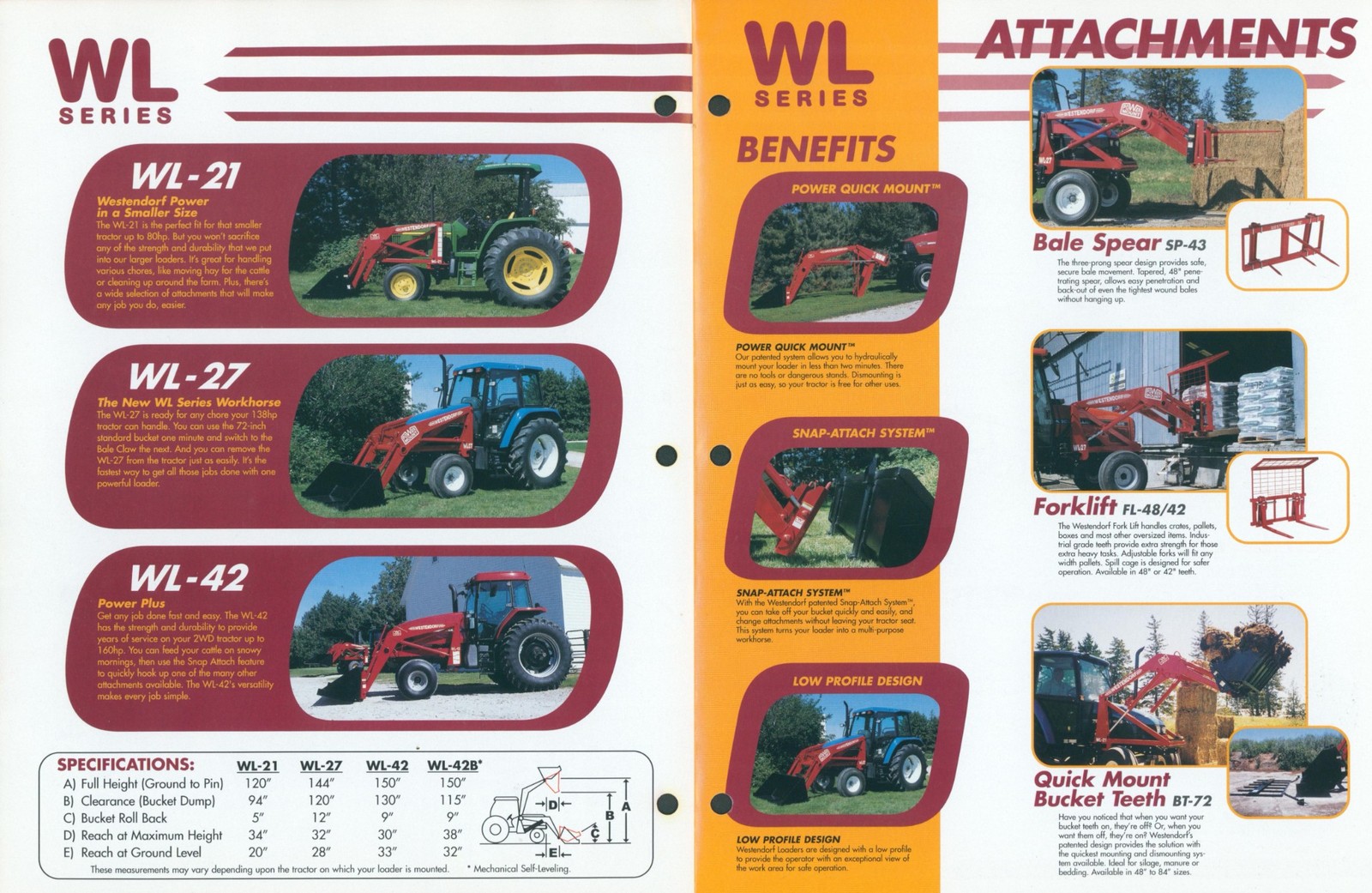 c1970 Westendorf Front End Loader Glossy Dealer Brochure Lot Bucket Onawa Iowa